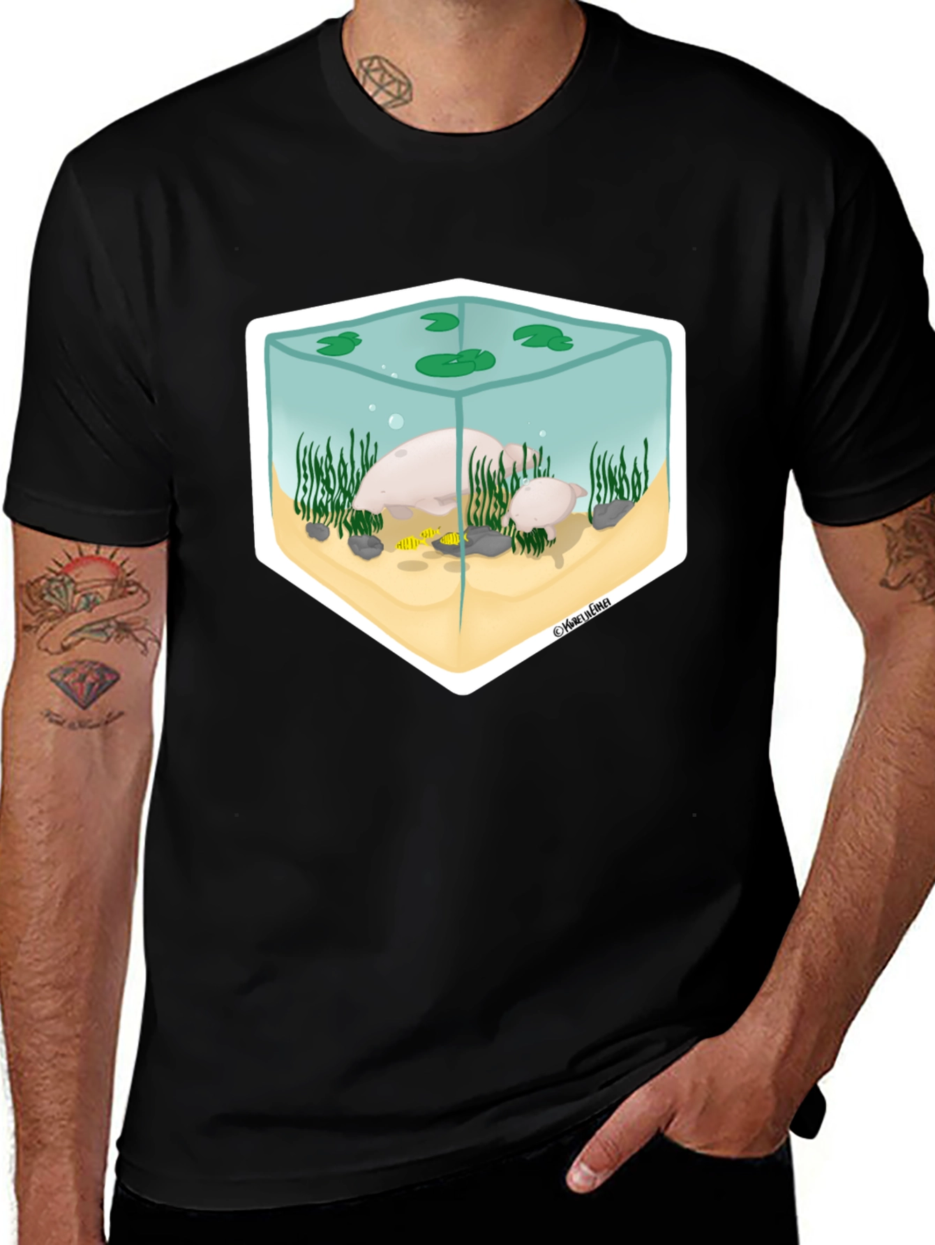 Aquarium Graphic Tee - Unique Design