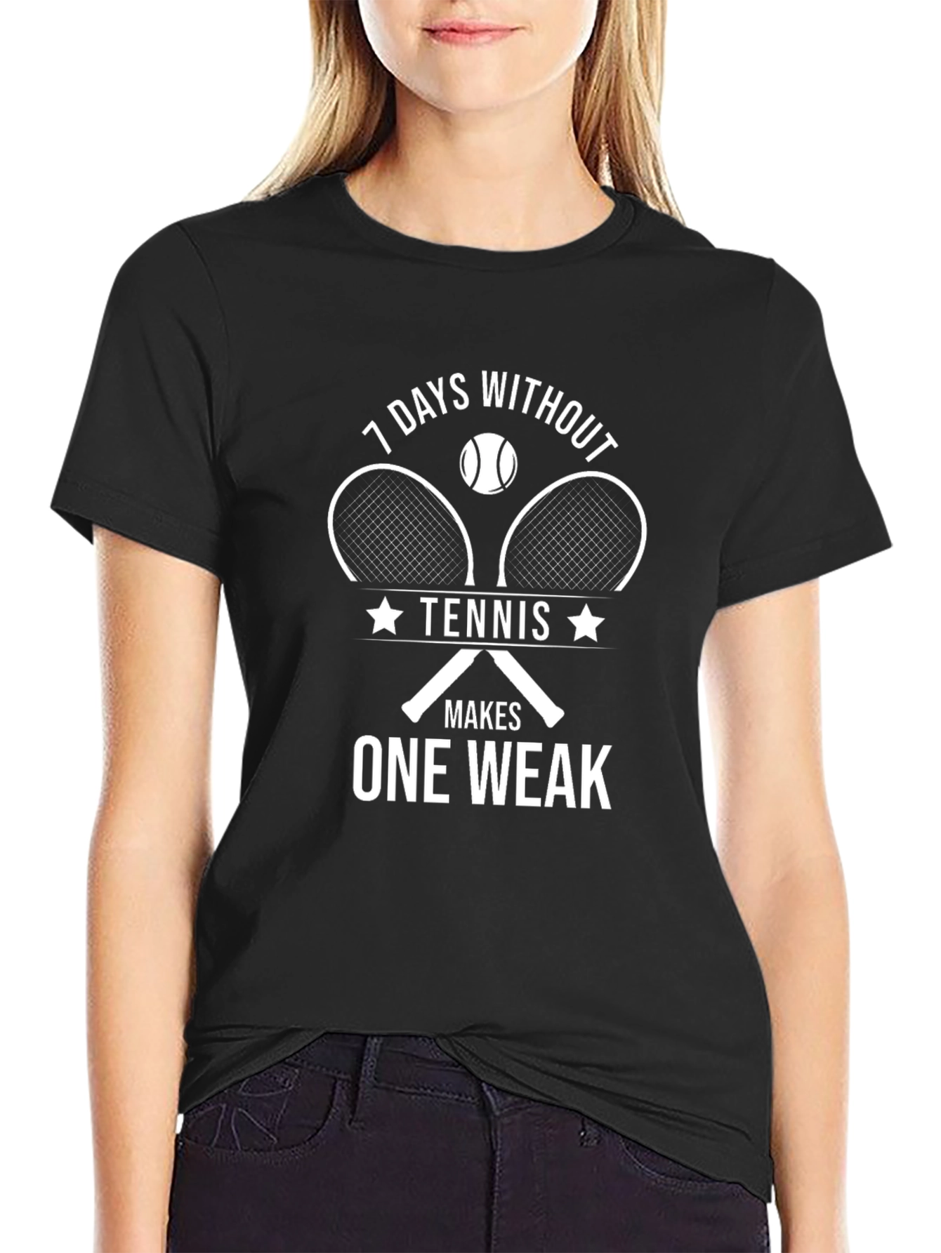 Tennis Humor Graphic T-Shirt - Funny Weak Pun Tee