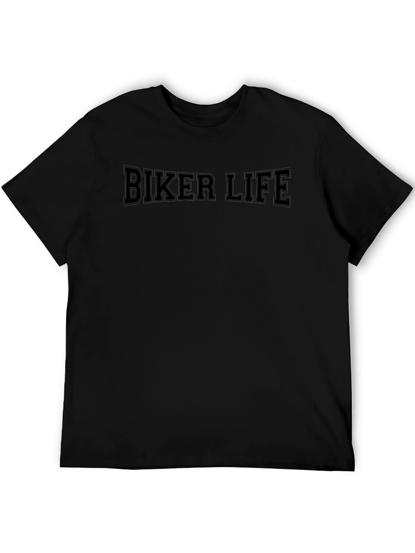 Biker Life Black Graphic Tee
