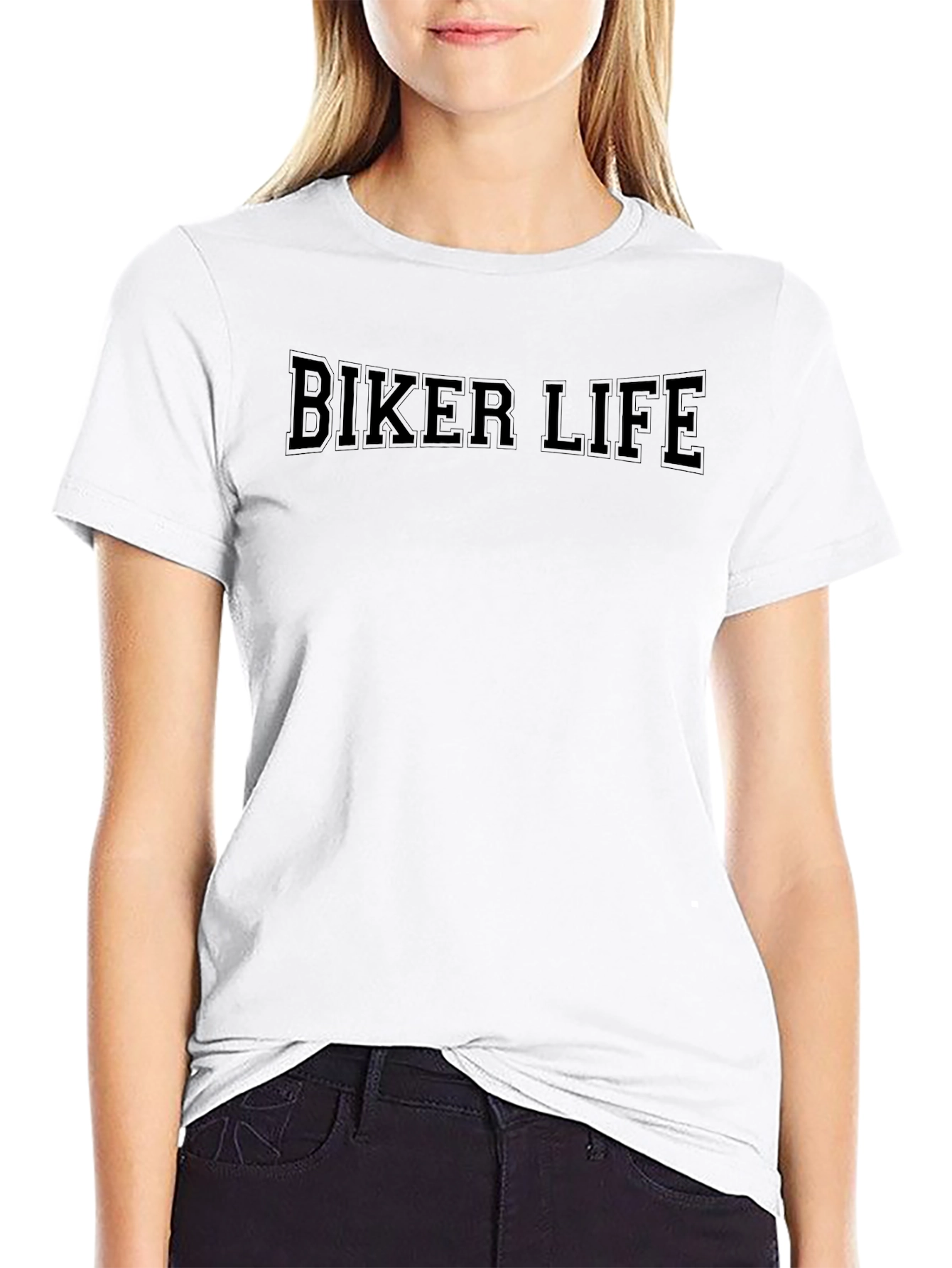 Biker Life Black Graphic Tee