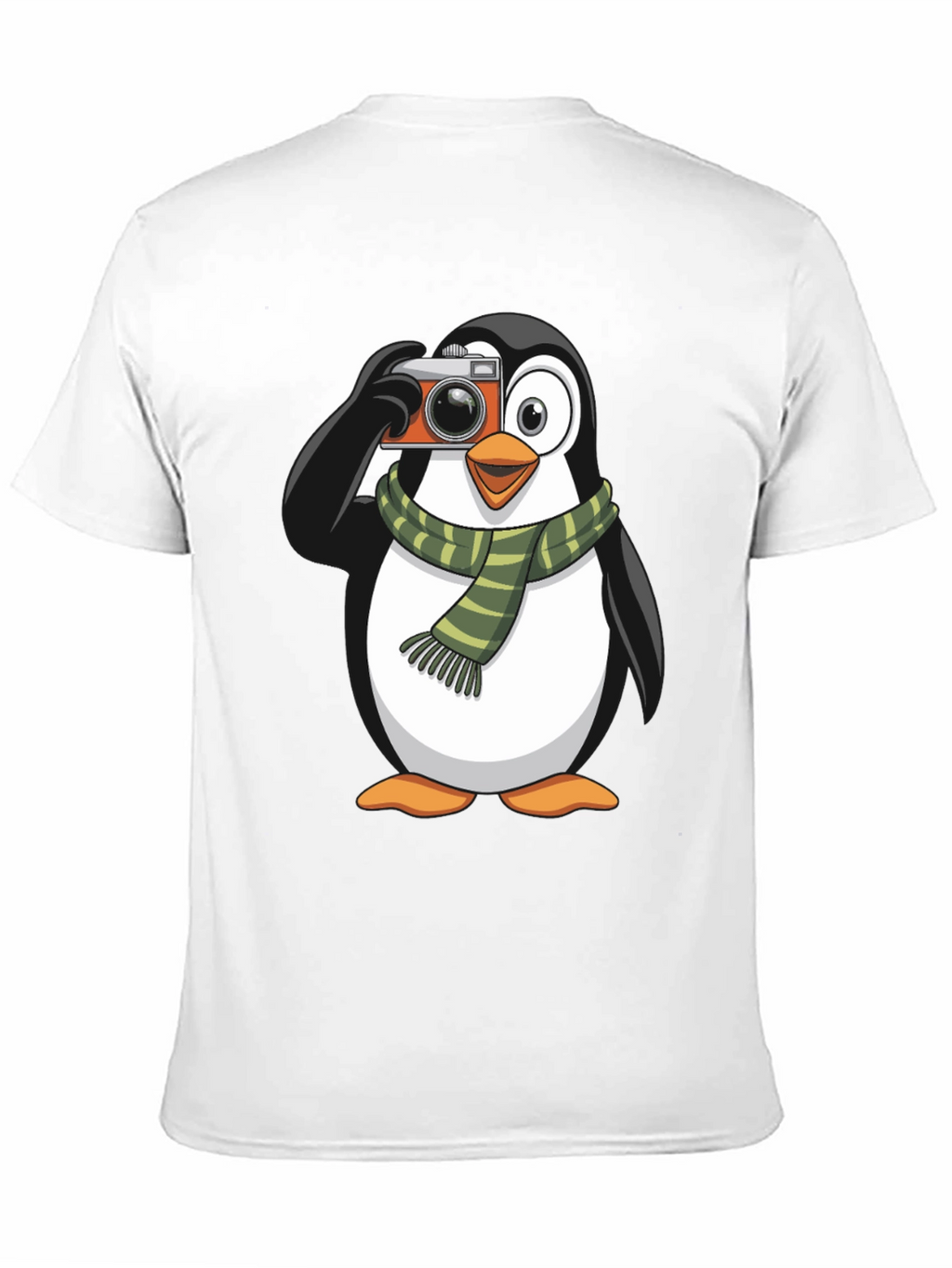 Penguin Photographer Graphic T-Shirt - Black