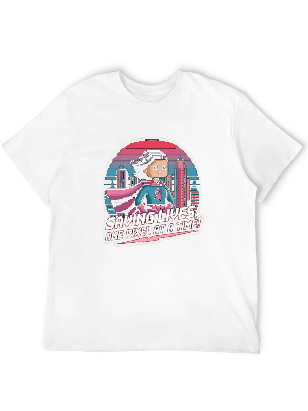Saving Lives Pixel T-Shirt