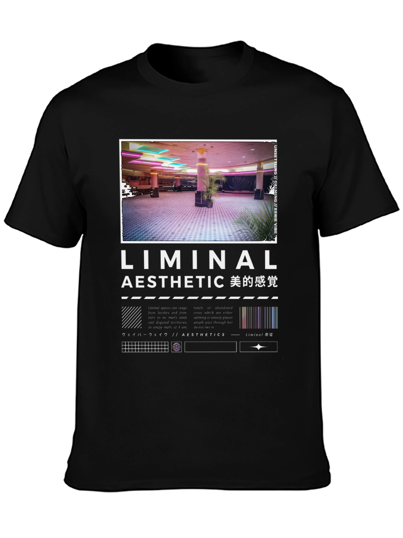 Liminal Aesthetic Graphic Tee - Vaporwave Design