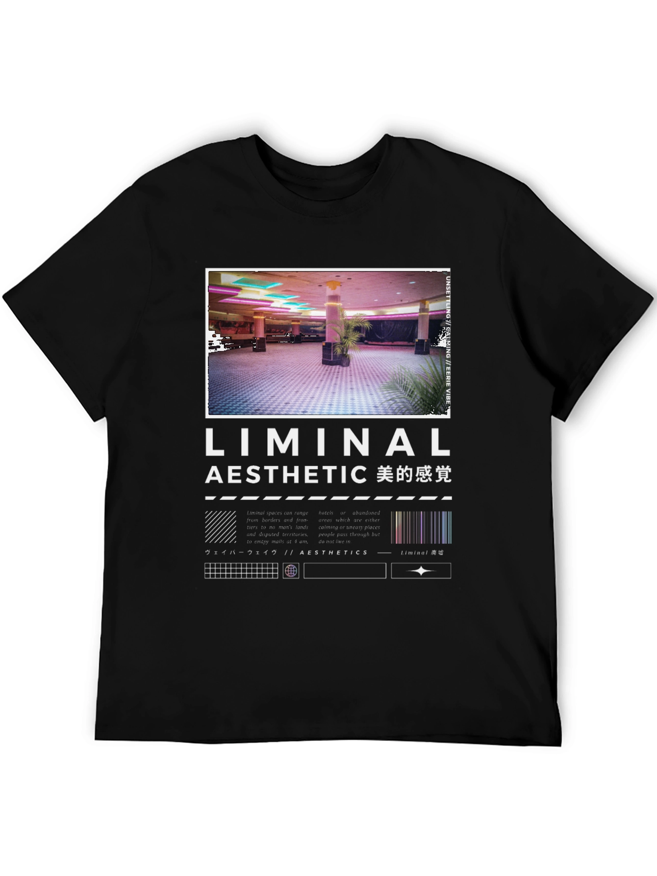 Liminal Aesthetic Graphic Tee - Vaporwave Design