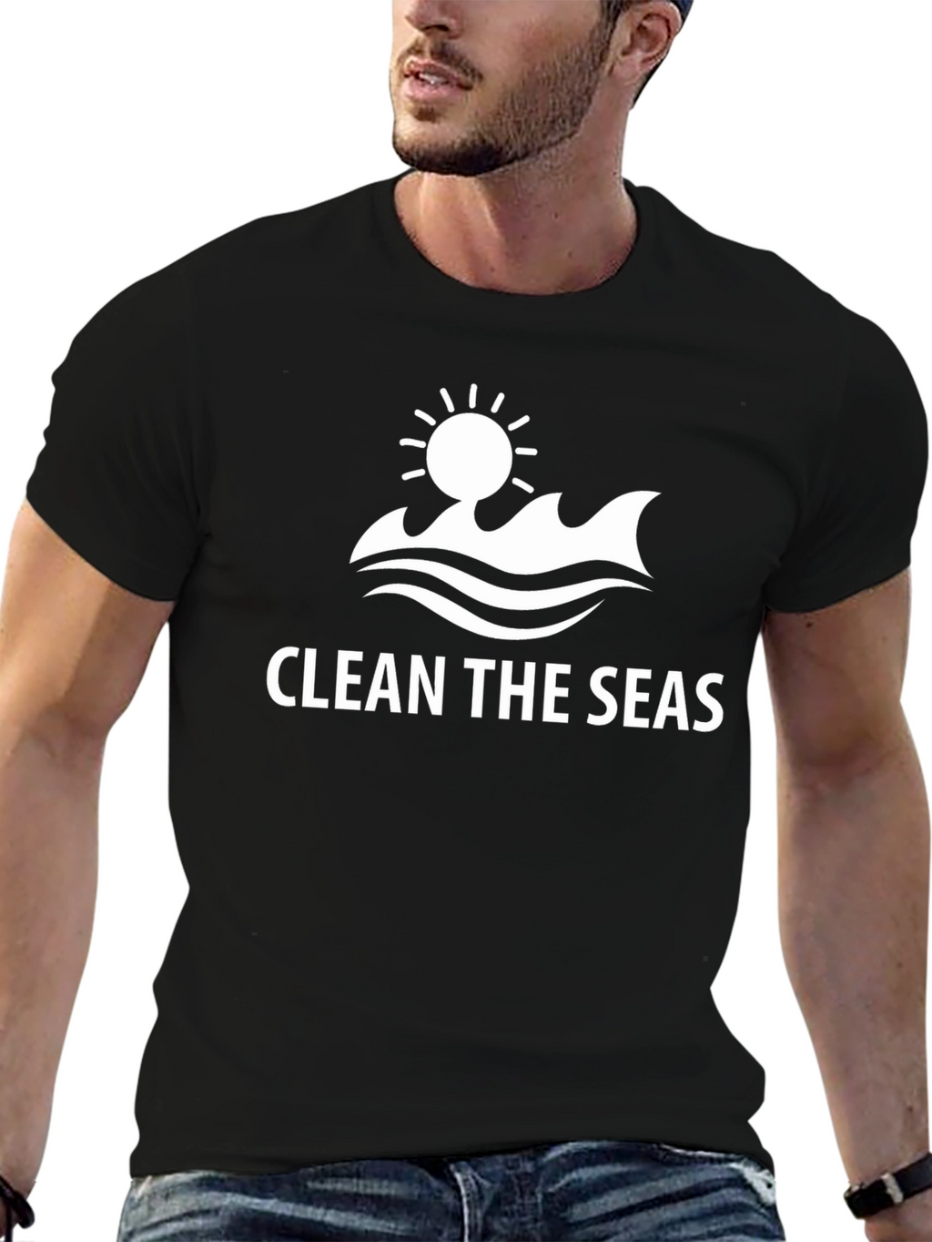 Clean the Seas Graphic Tee - Black