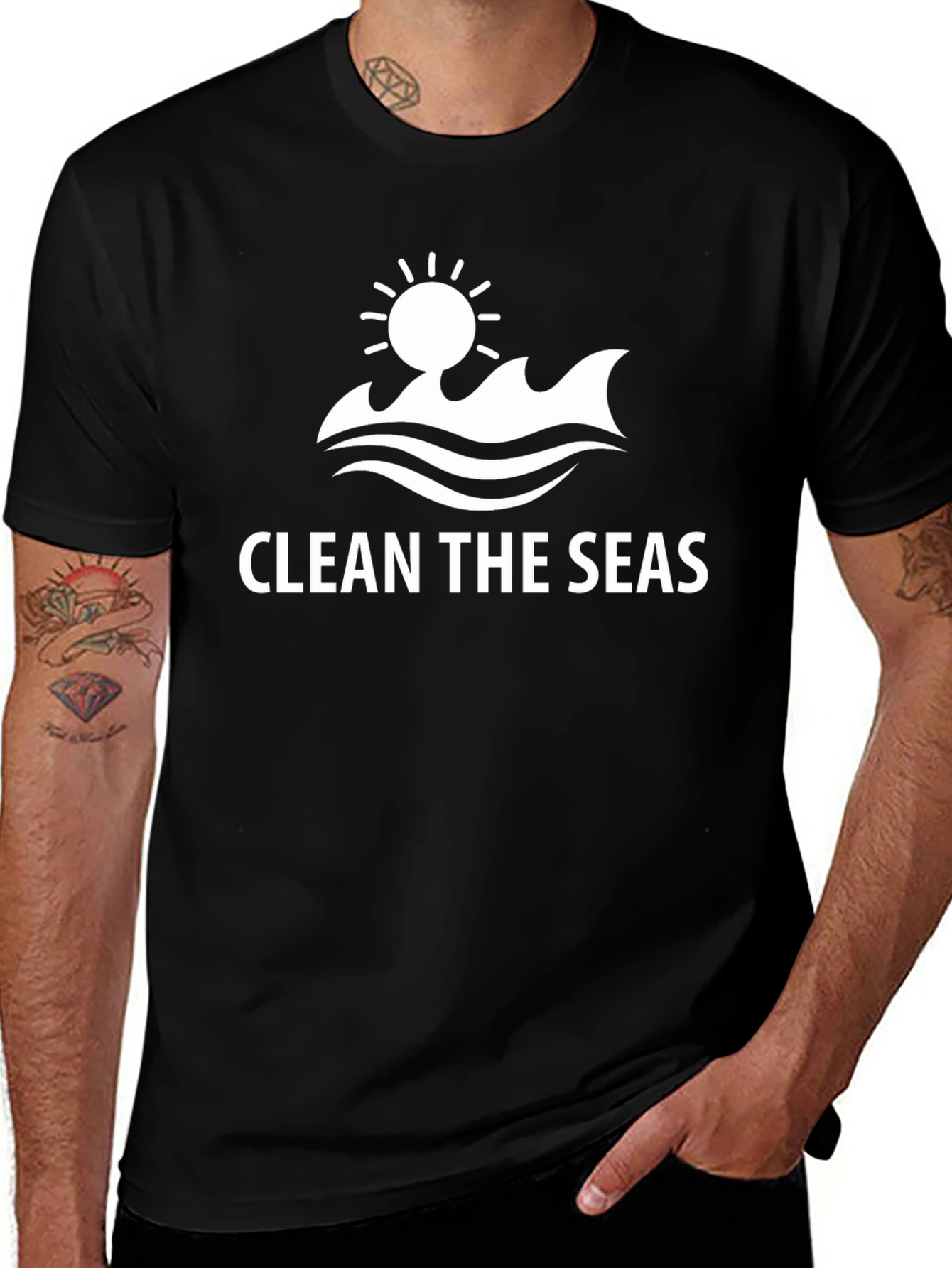 Clean the Seas Graphic Tee - Black