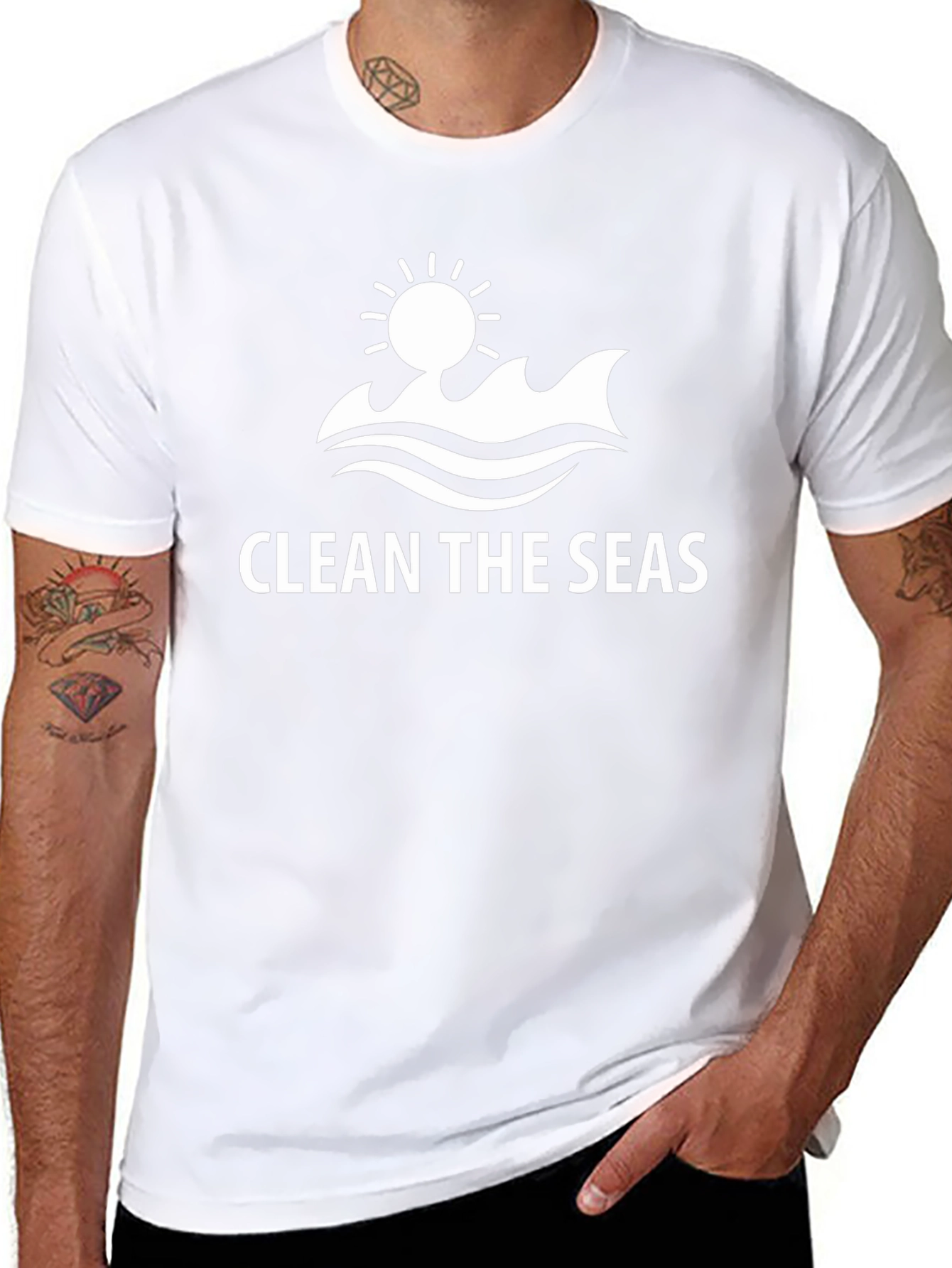 Clean the Seas Graphic Tee - Black