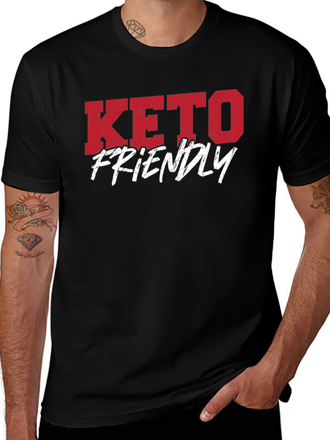 Keto Friendly Graphic T-Shirt - Black
