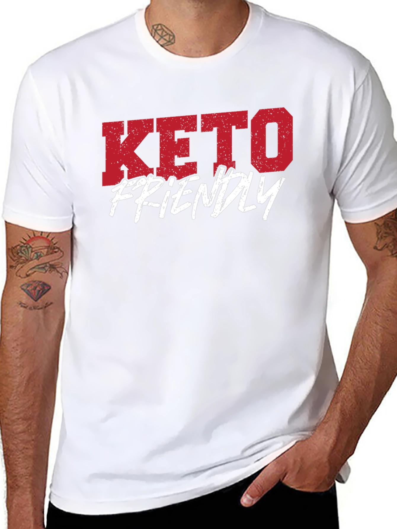 Keto Friendly Graphic T-Shirt - Black