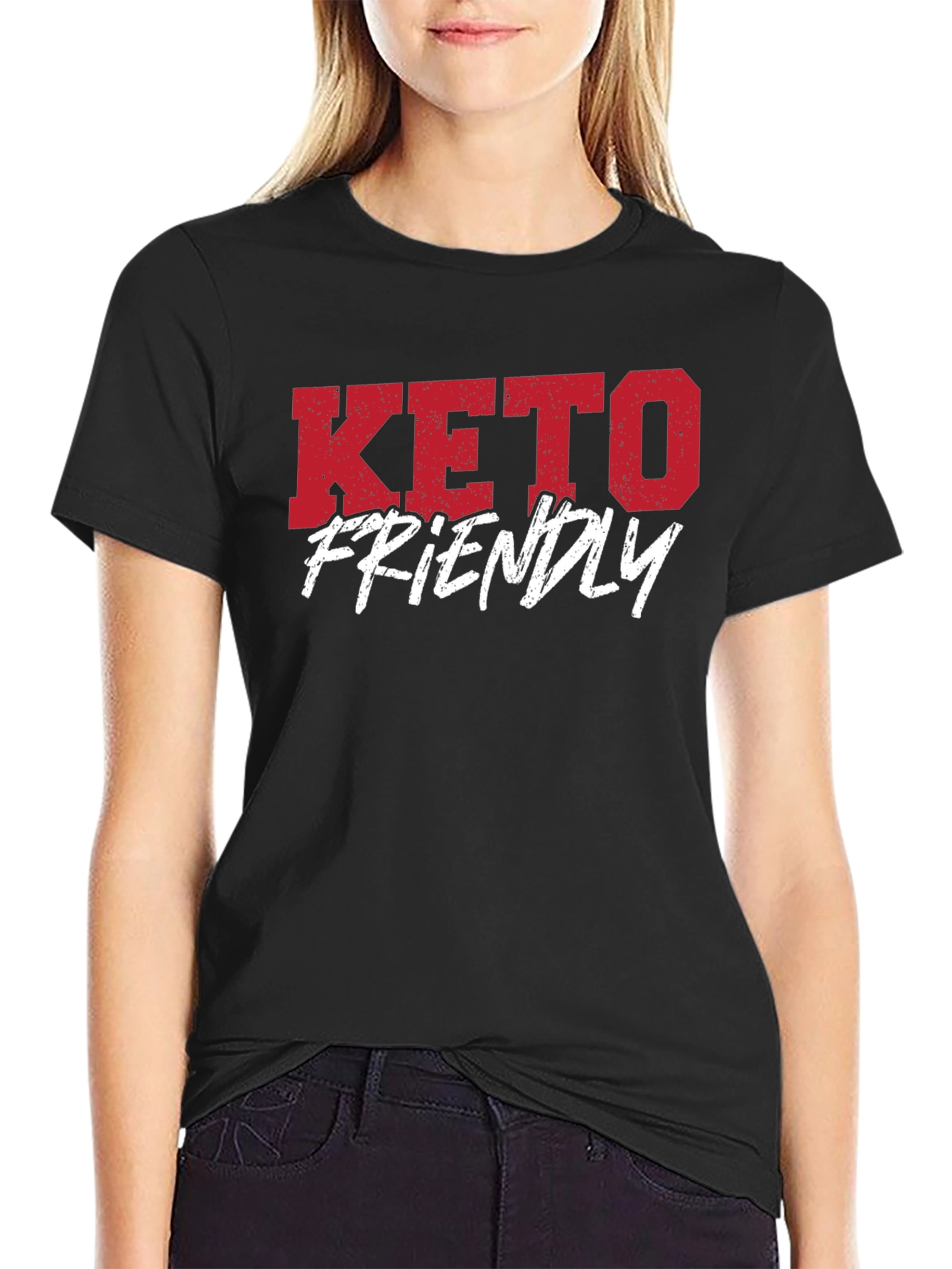 Keto Friendly Graphic T-Shirt - Black
