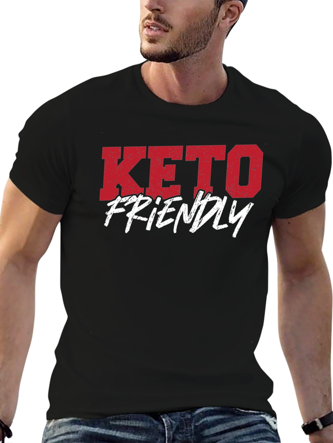 Keto Friendly Graphic T-Shirt - Black