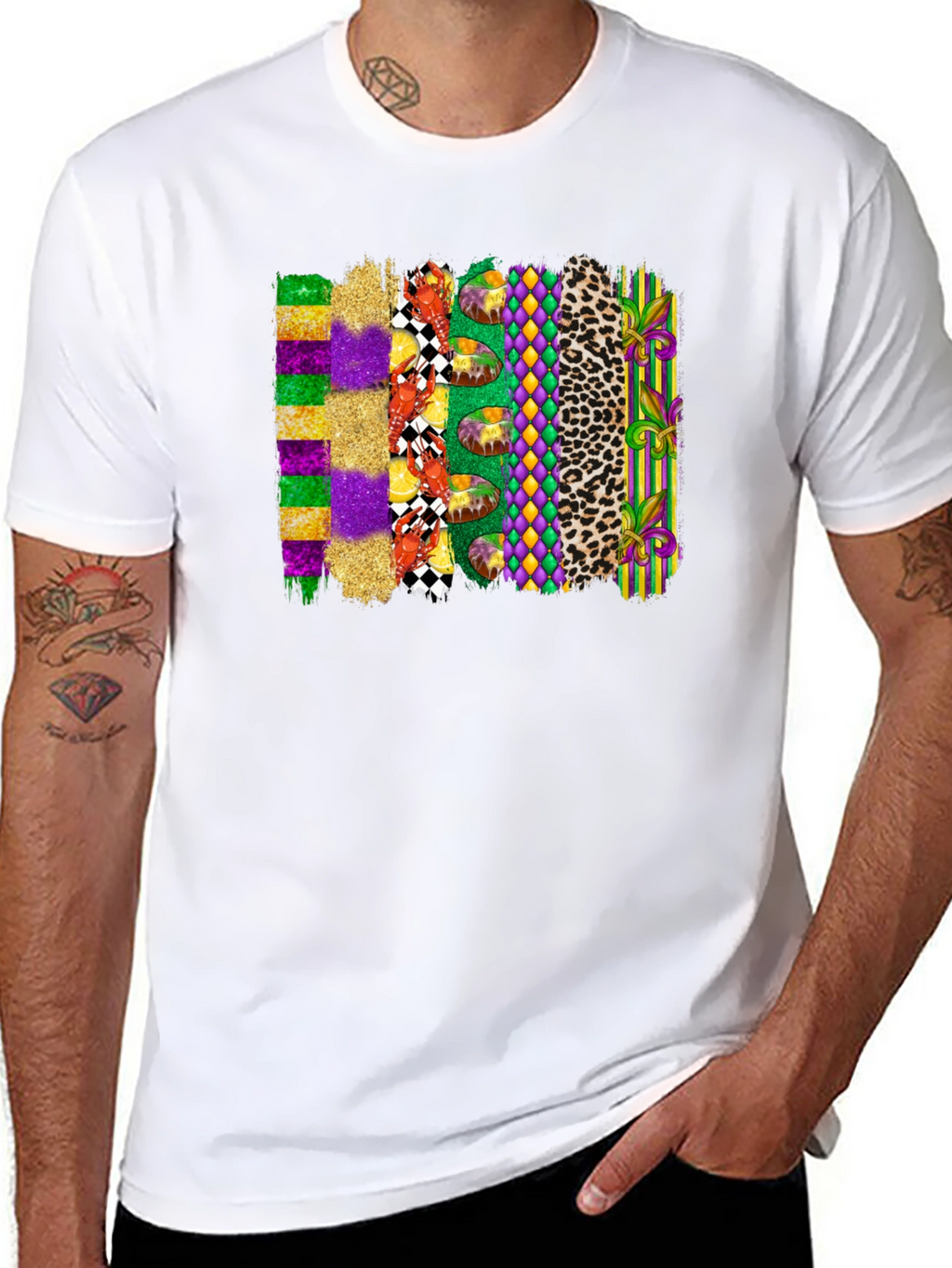 Mardi Gras Graphic Print Tee