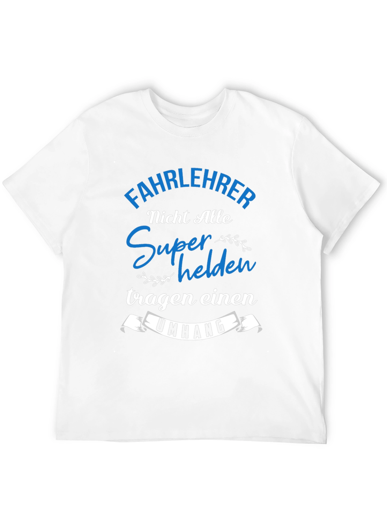 Fahrlehrer Superhelden T-Shirt Black Cotton