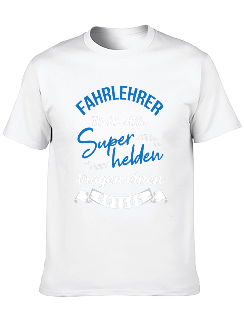 Fahrlehrer Superhelden T-Shirt Black Cotton