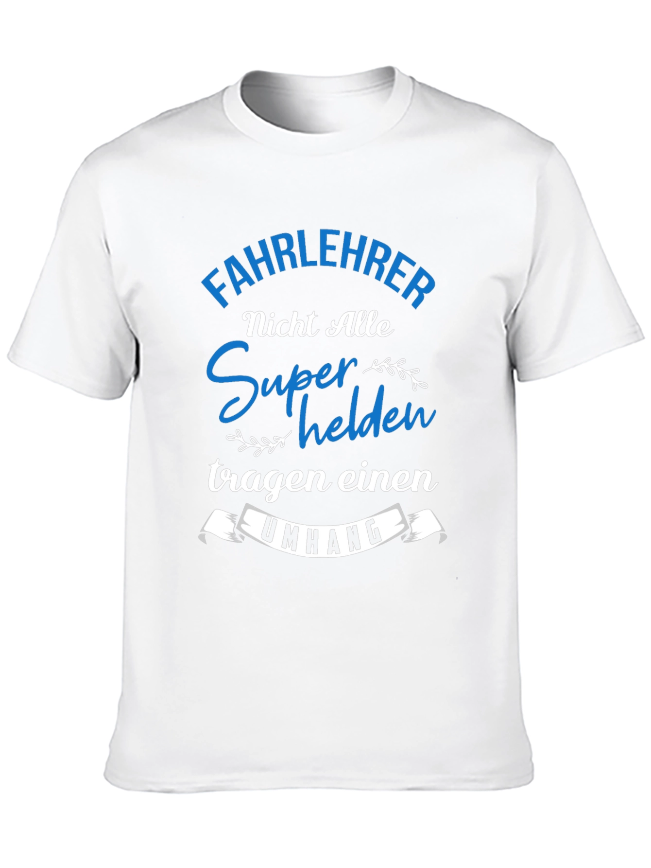 Fahrlehrer Superhelden T-Shirt Black Cotton