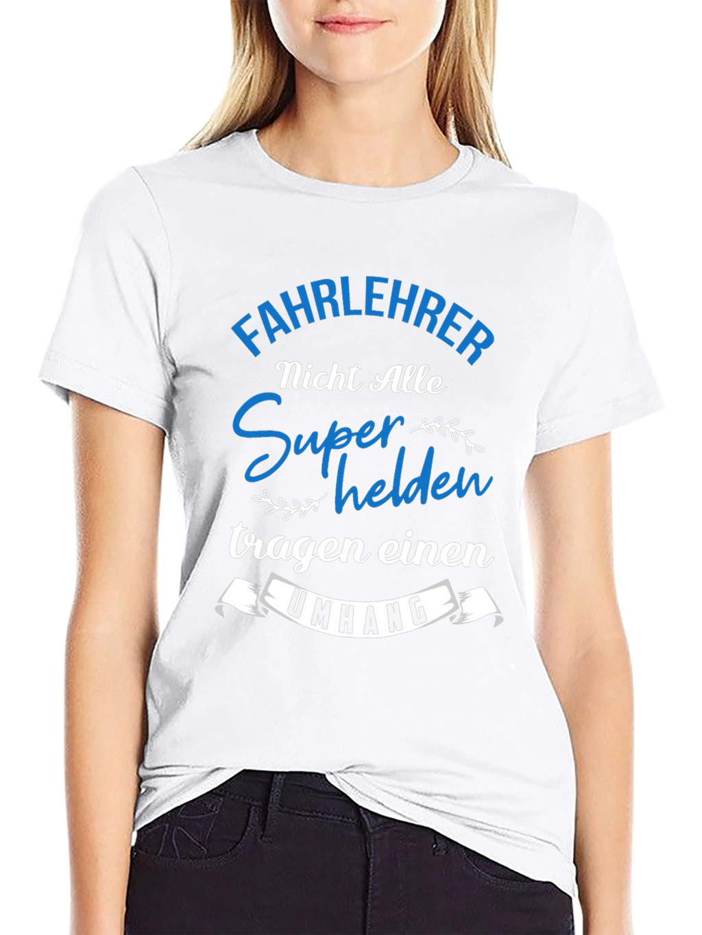 Fahrlehrer Superhelden T-Shirt Black Cotton