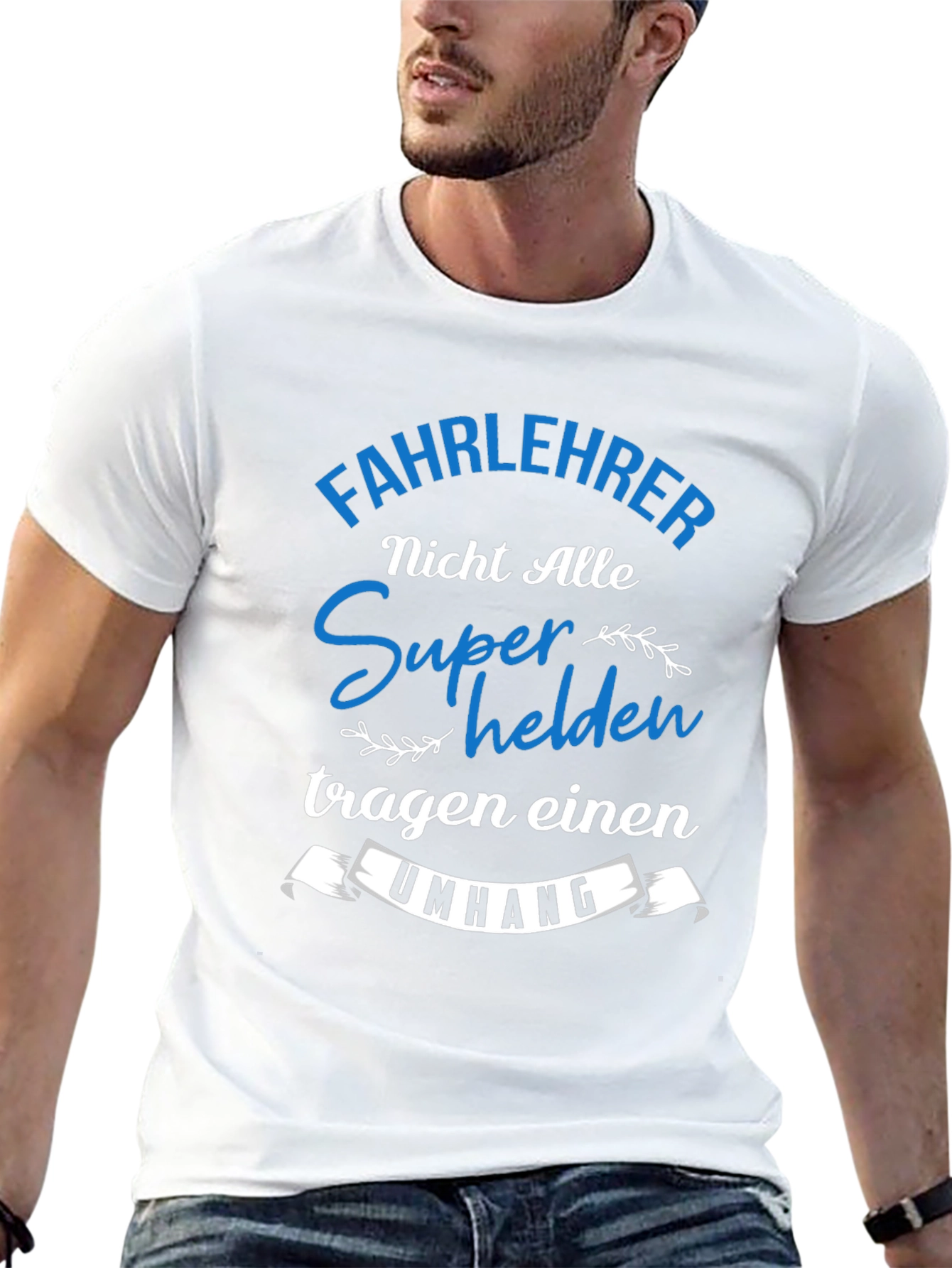 Fahrlehrer Superhelden T-Shirt Black Cotton