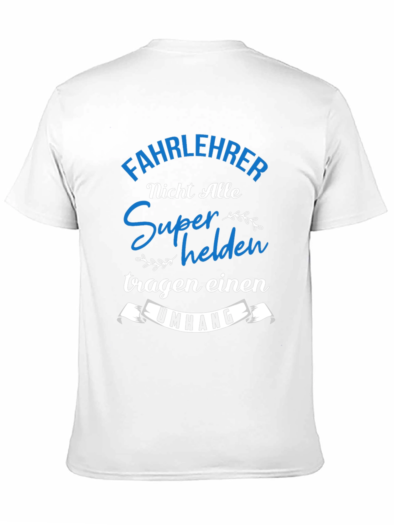 Fahrlehrer Superhelden T-Shirt Black Cotton
