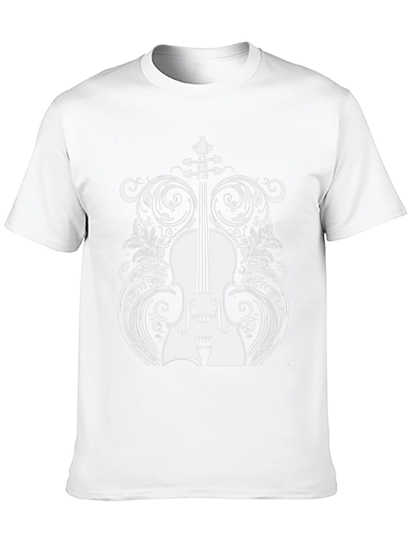 Violin Graphic Black T-Shirt
