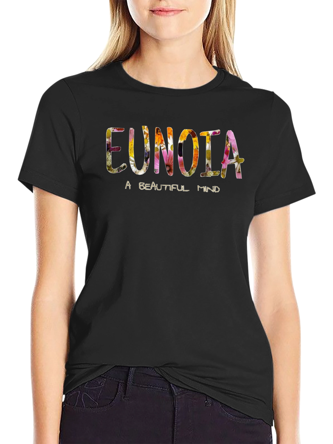 Eunoia Floral T-Shirt - A Beautiful Mind
