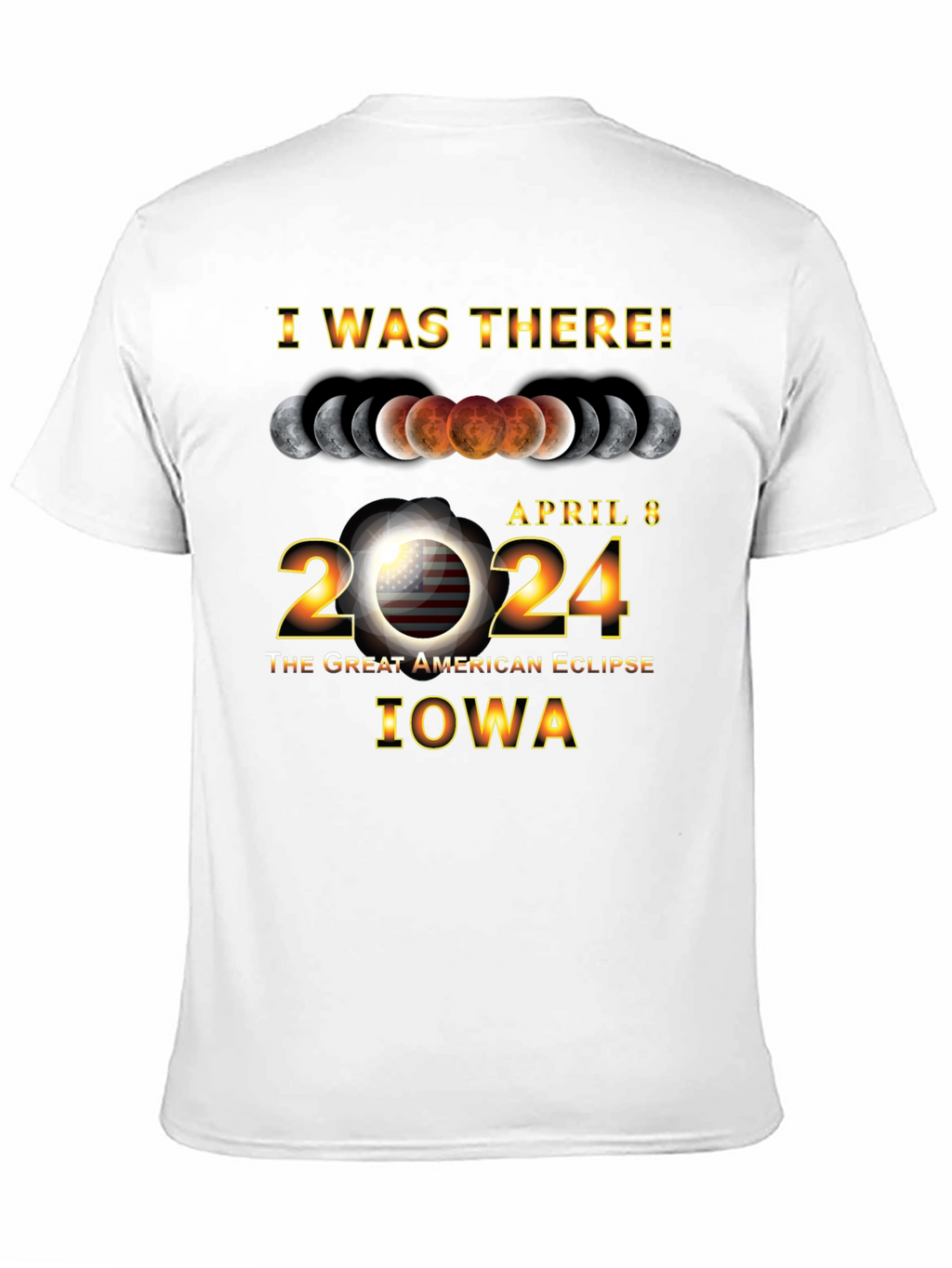 Iowa Eclipse April 8 2024 T-Shirt