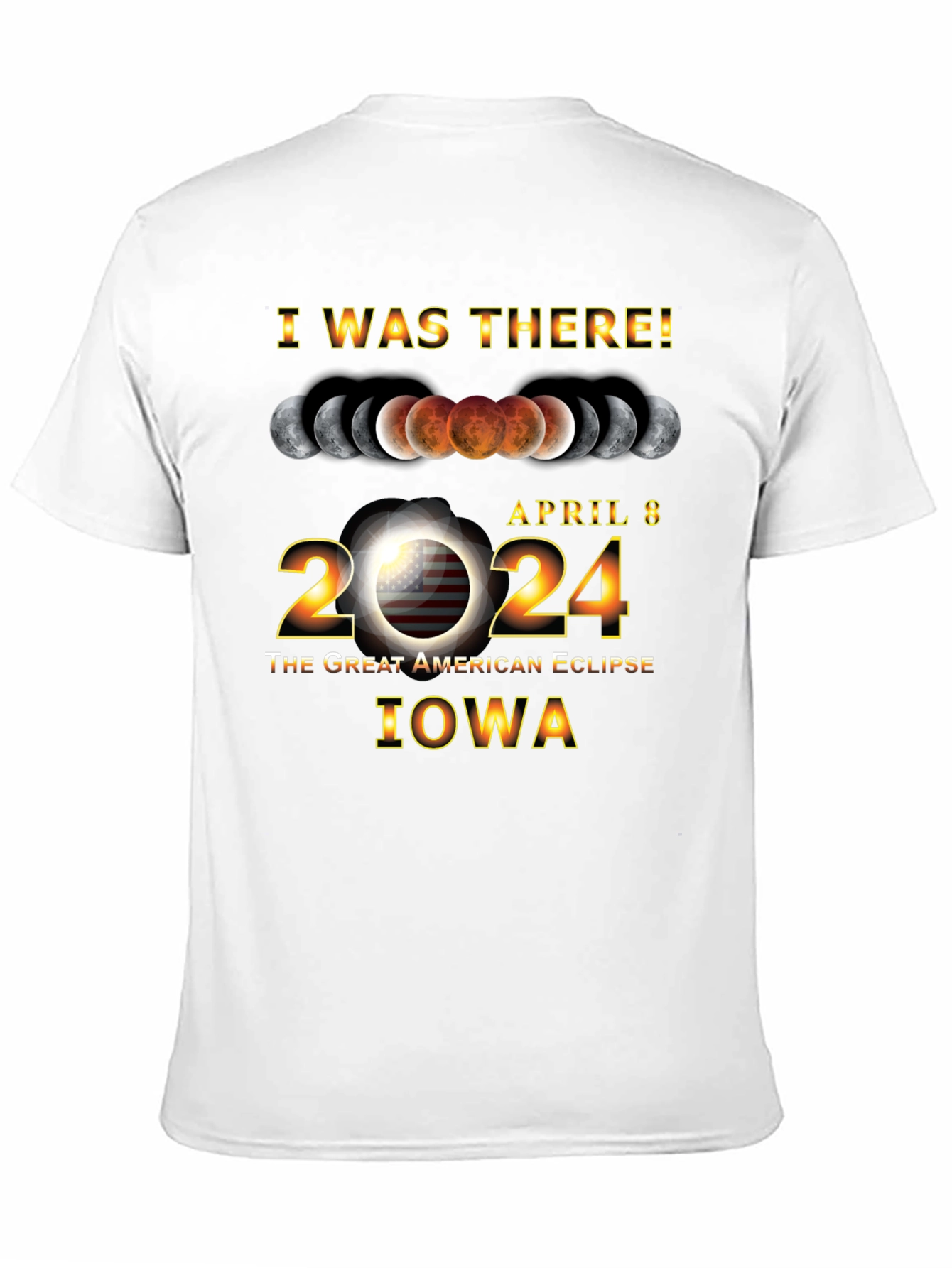 Iowa Eclipse April 8 2024 T-Shirt
