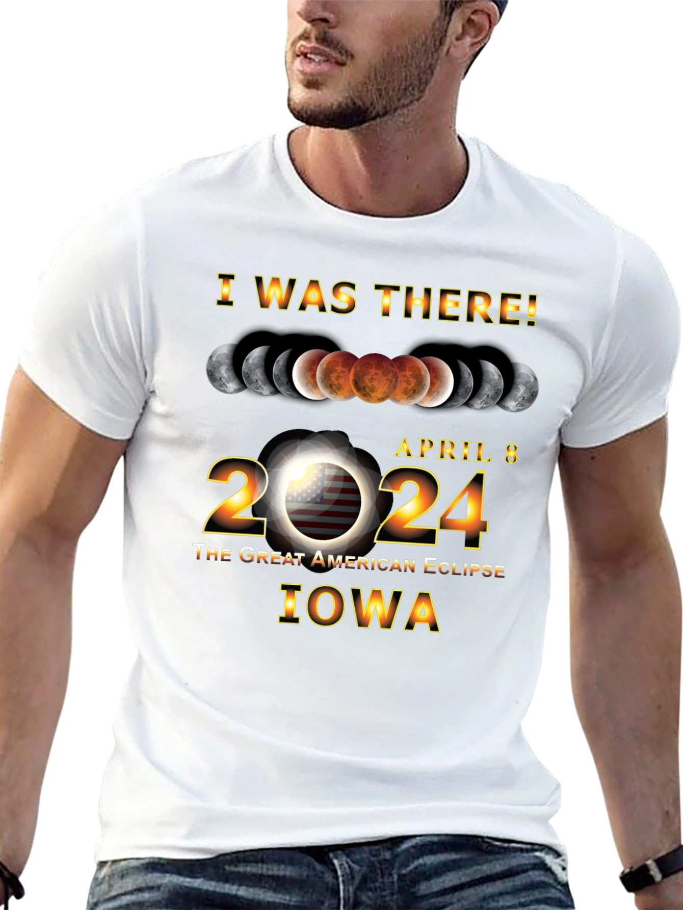 Iowa Eclipse April 8 2024 T-Shirt