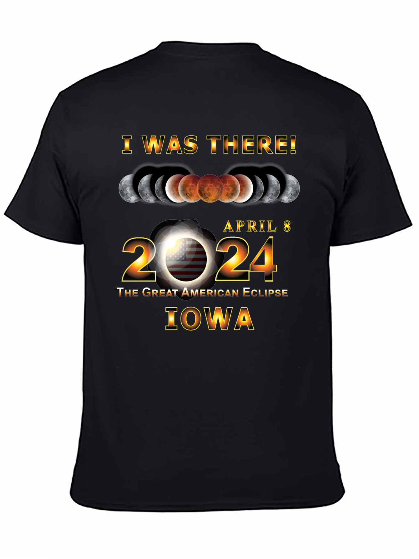 Iowa Eclipse April 8 2024 T-Shirt