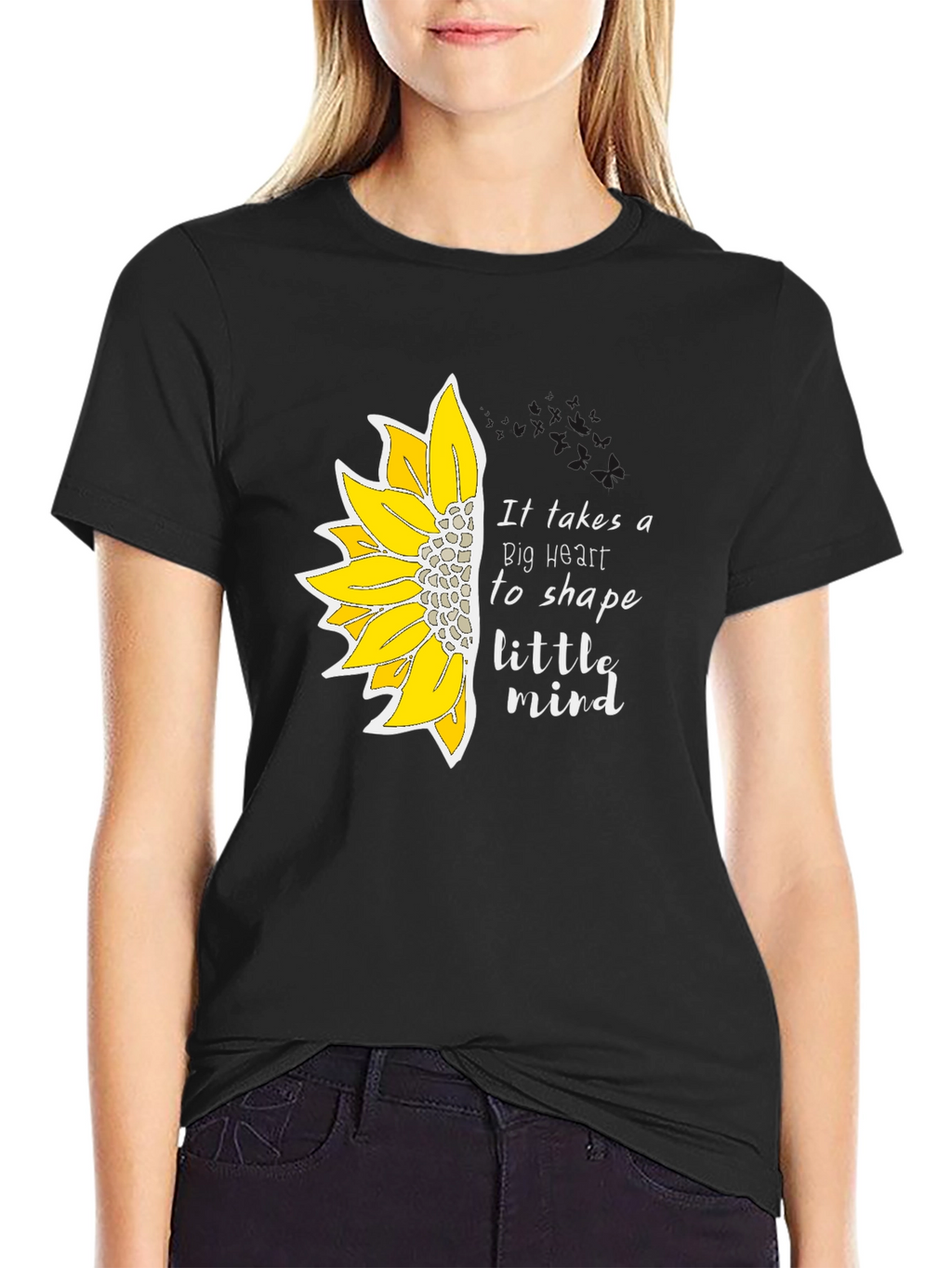 Sunflower Heart Teacher T-Shirt