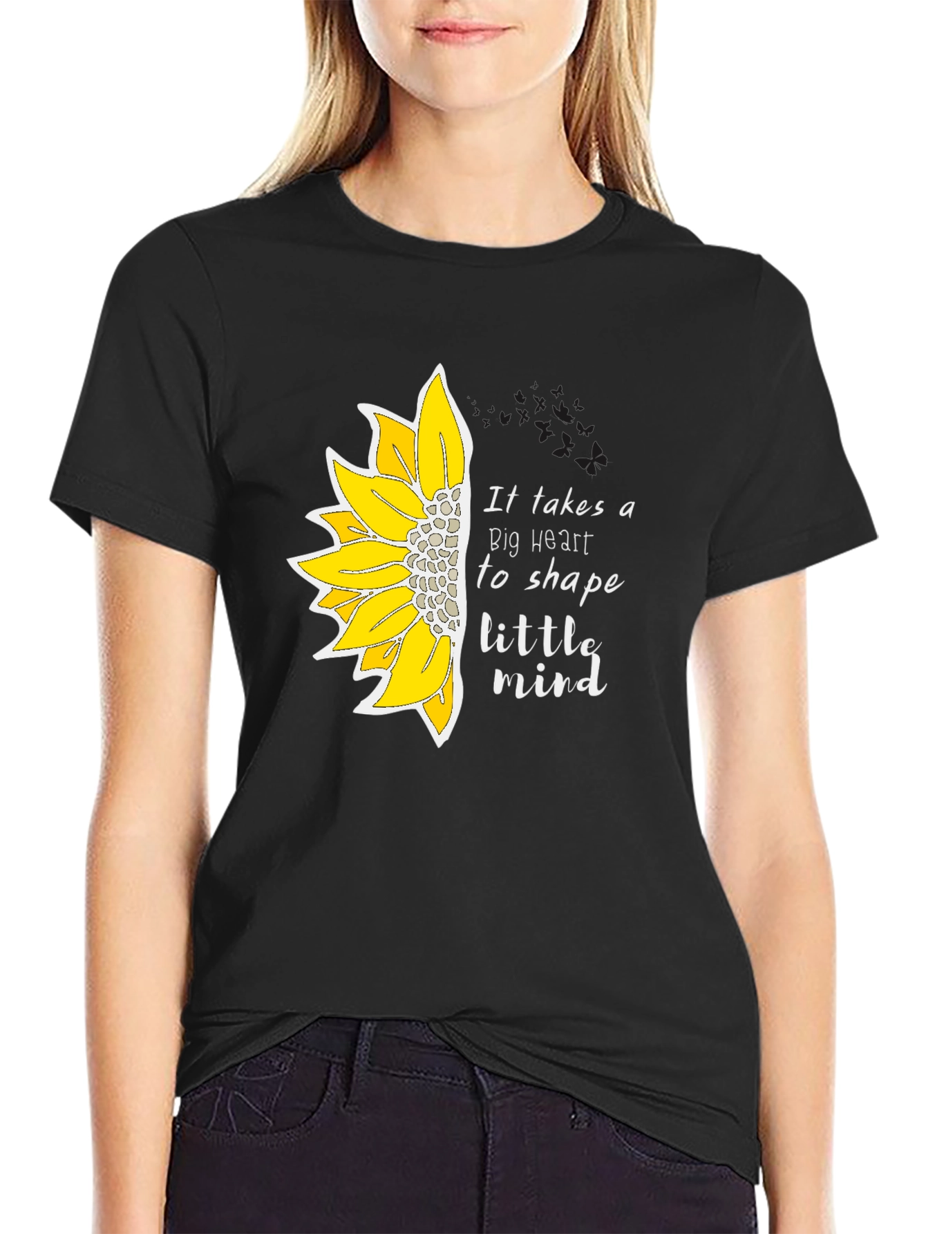Sunflower Heart Teacher T-Shirt
