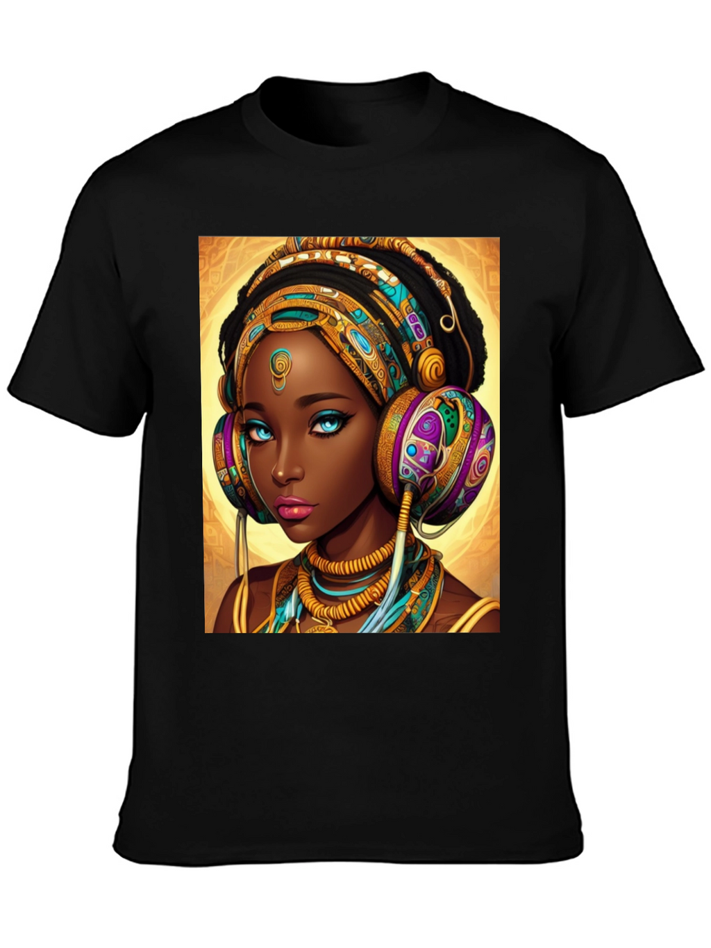 African Queen Headphone T-Shirt