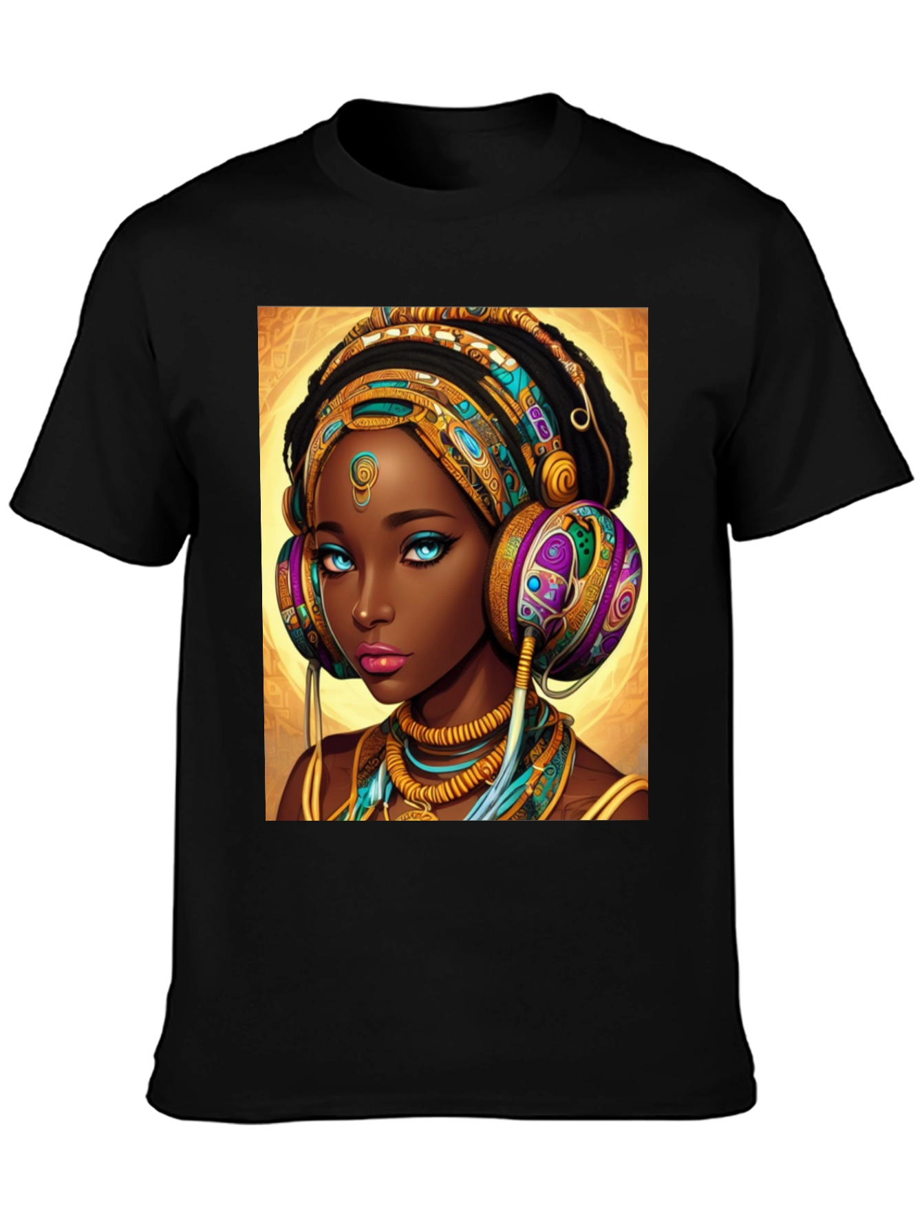 African Queen Headphone T-Shirt