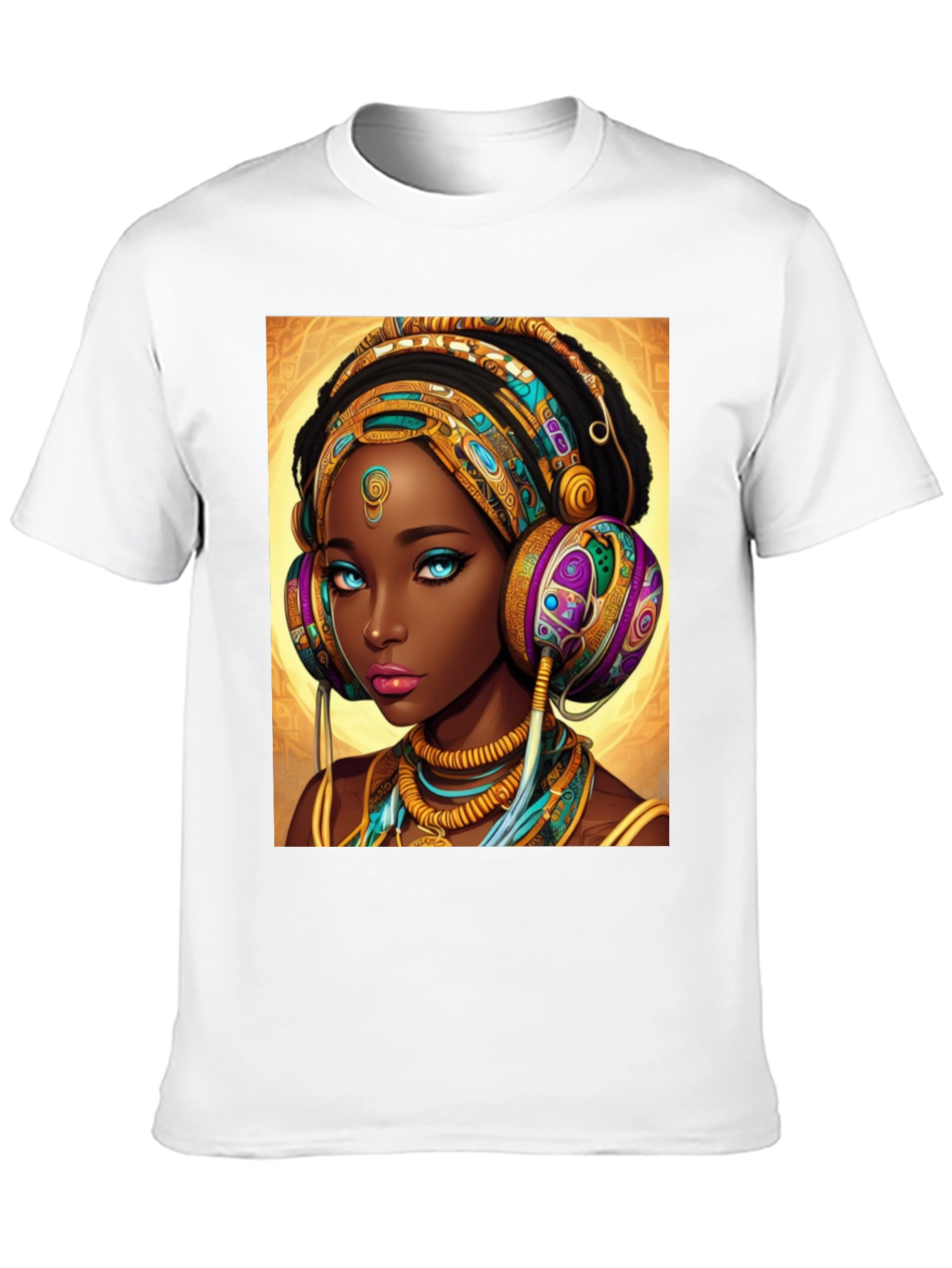 African Queen Headphone T-Shirt