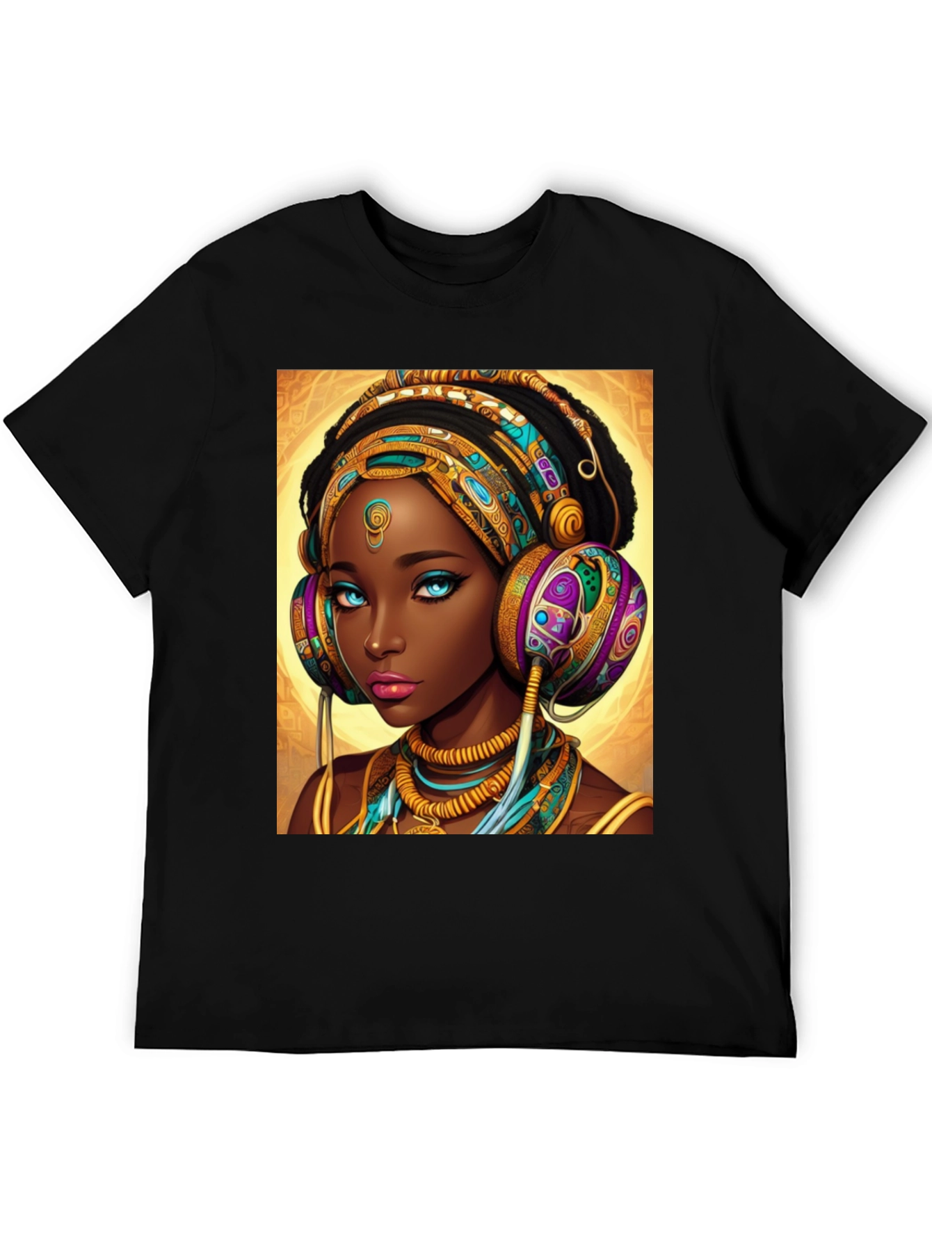 African Queen Headphone T-Shirt