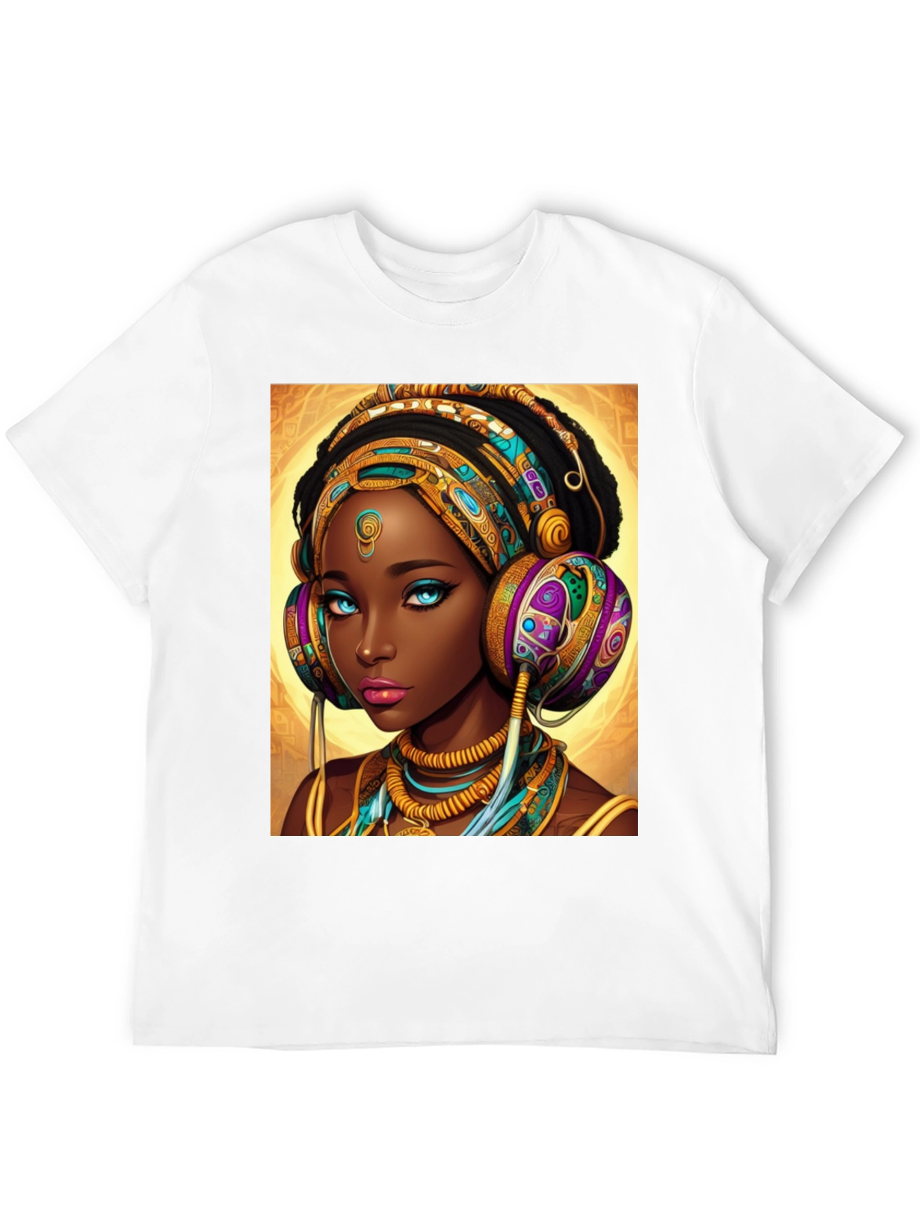 African Queen Headphone T-Shirt