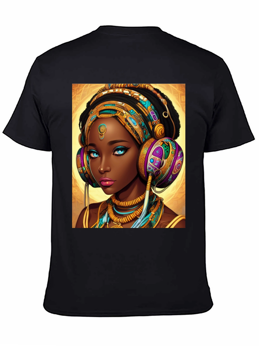 African Queen Headphone T-Shirt