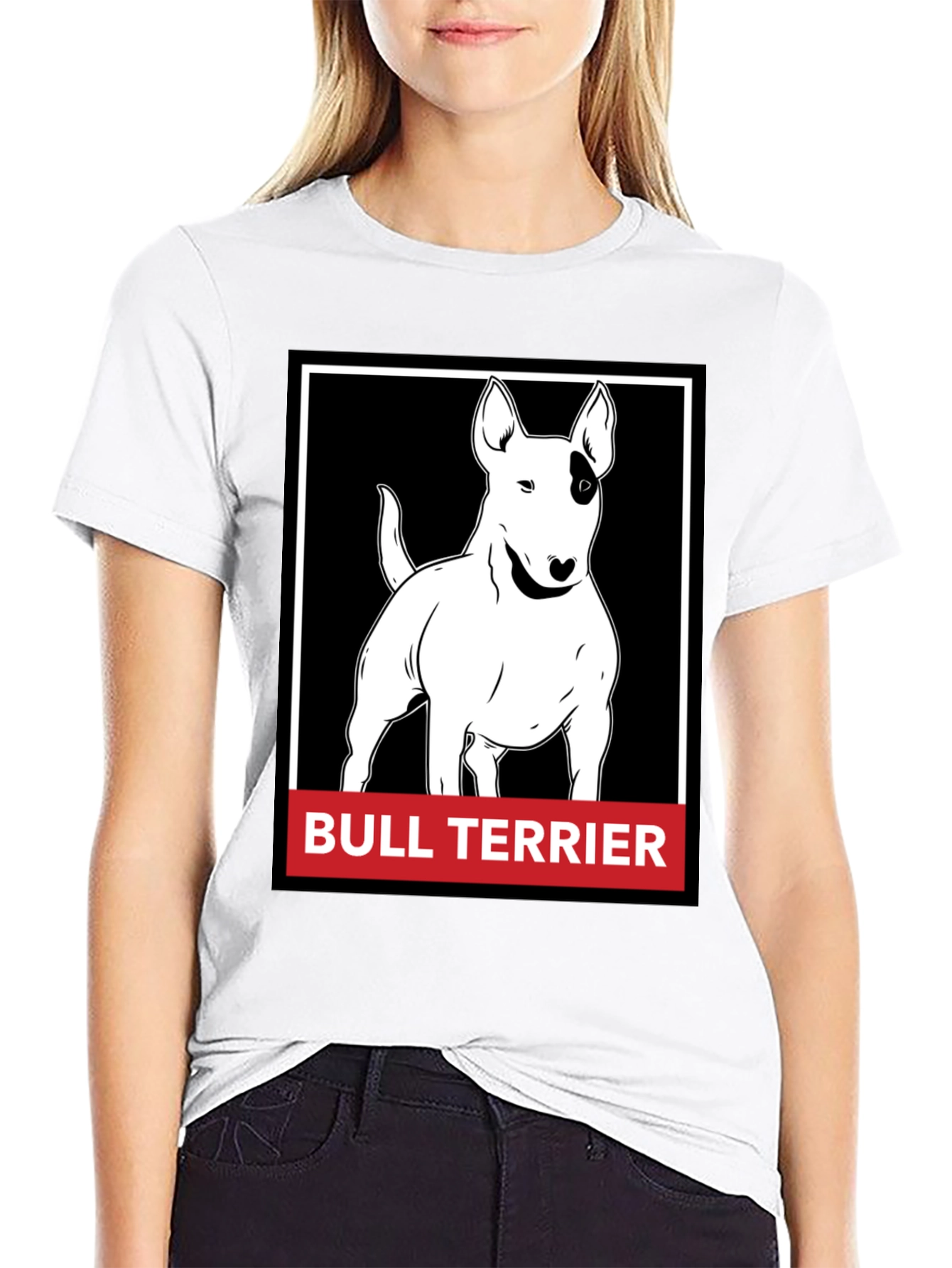 Bull Terrier Graphic T-Shirt - Black