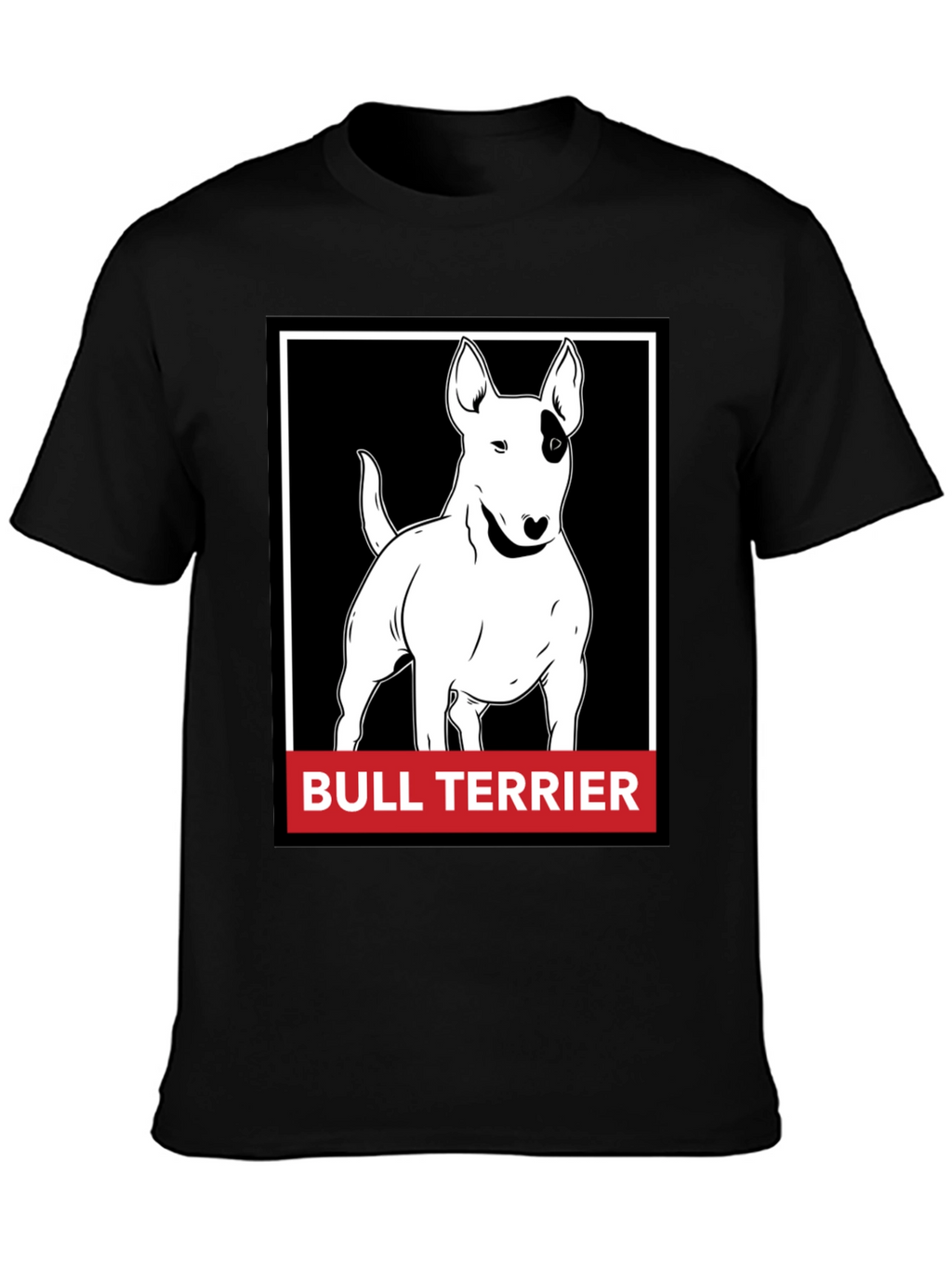 Bull Terrier Graphic T-Shirt - Black