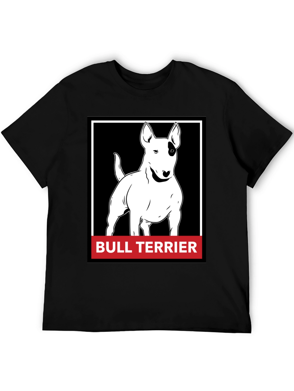 Bull Terrier Graphic T-Shirt - Black