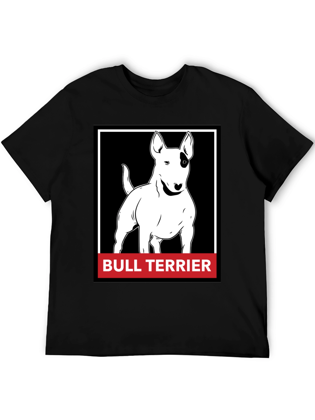 Bull Terrier Graphic T-Shirt - Black