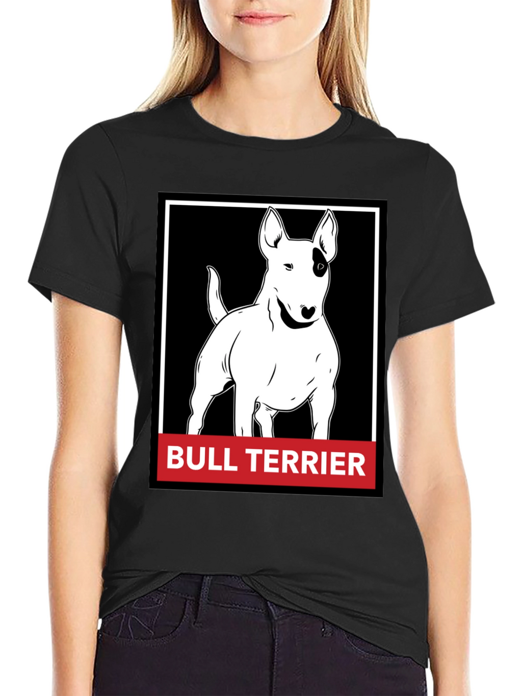 Bull Terrier Graphic T-Shirt - Black
