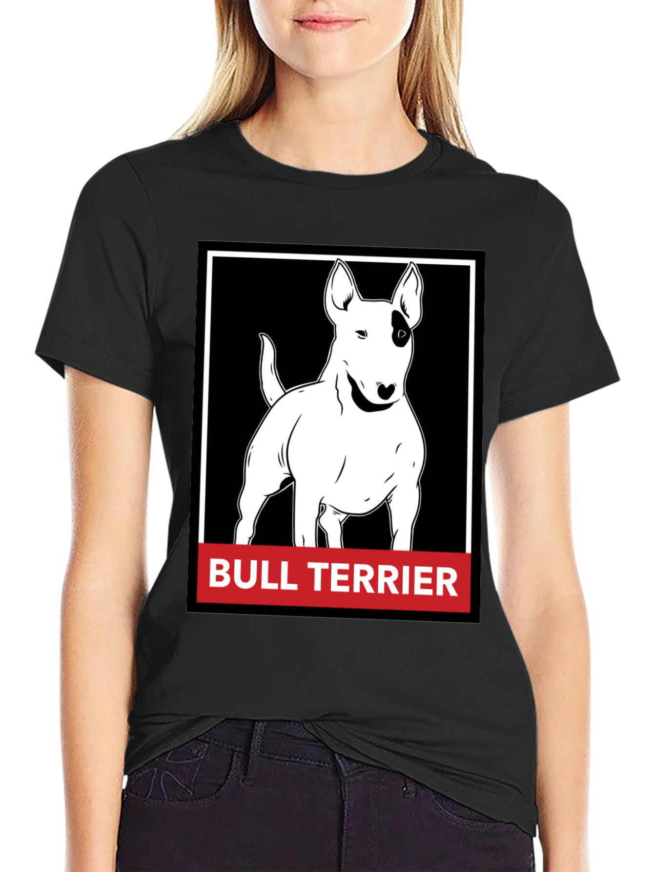 Bull Terrier Graphic T-Shirt - Black