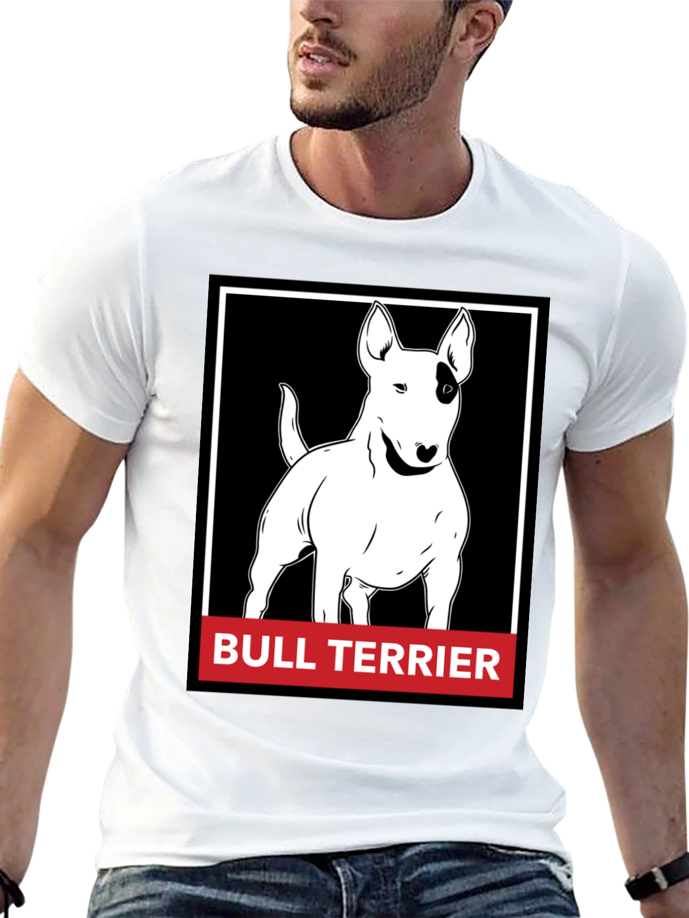 Bull Terrier Graphic T-Shirt - Black