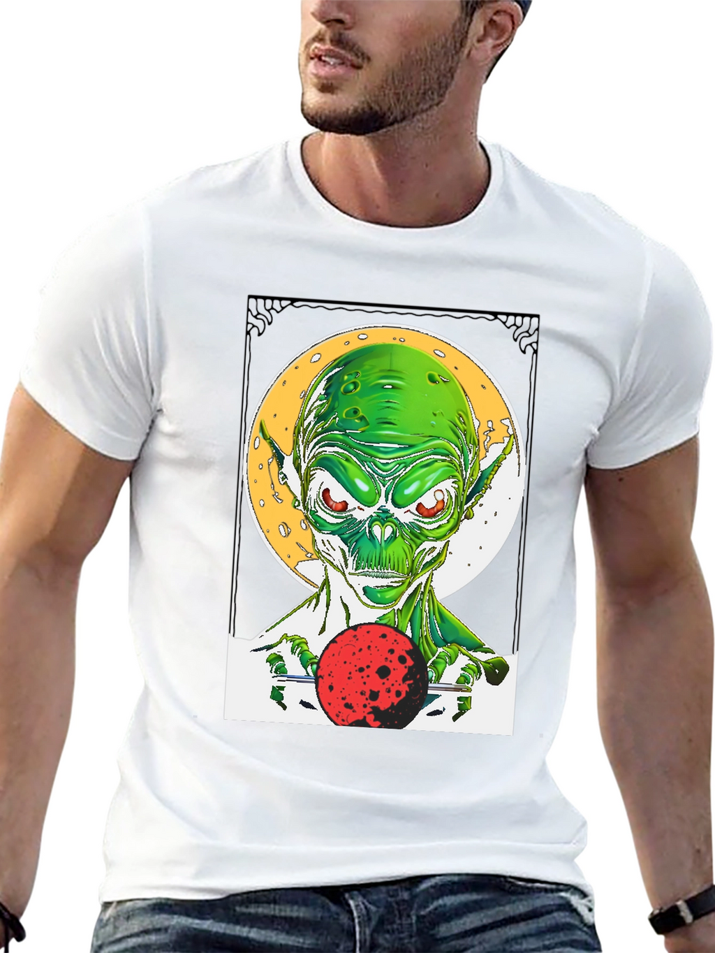 Alien Graphic Tee - Sci-Fi Style