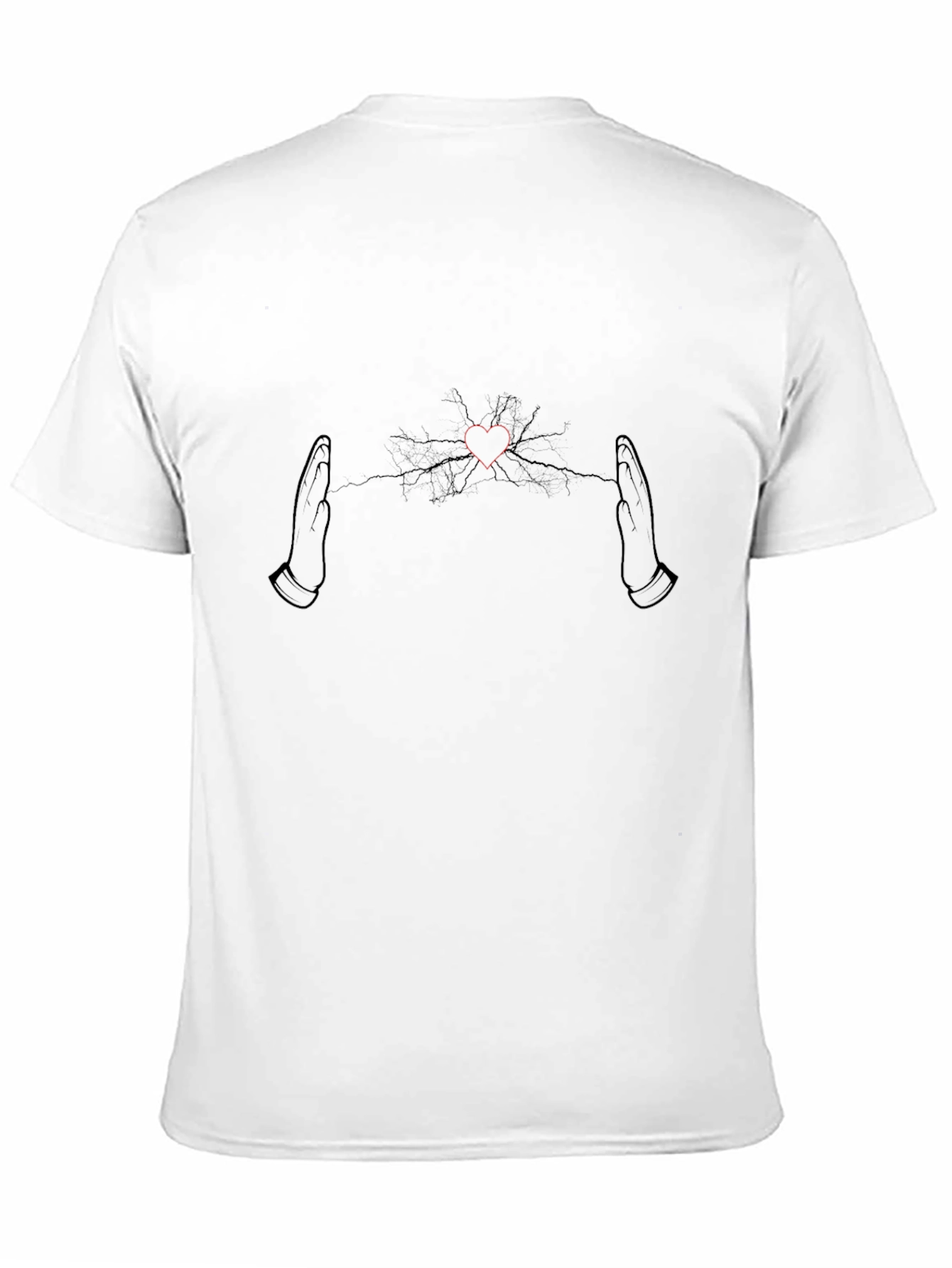 Cracked Heart Graphic Tee - Black