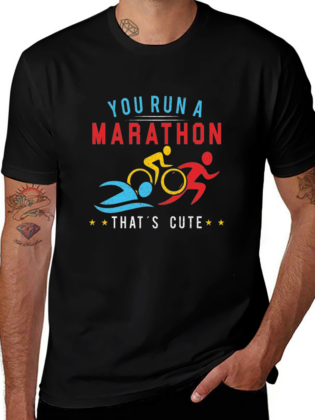 Triathlon Marathon Funny T-Shirt