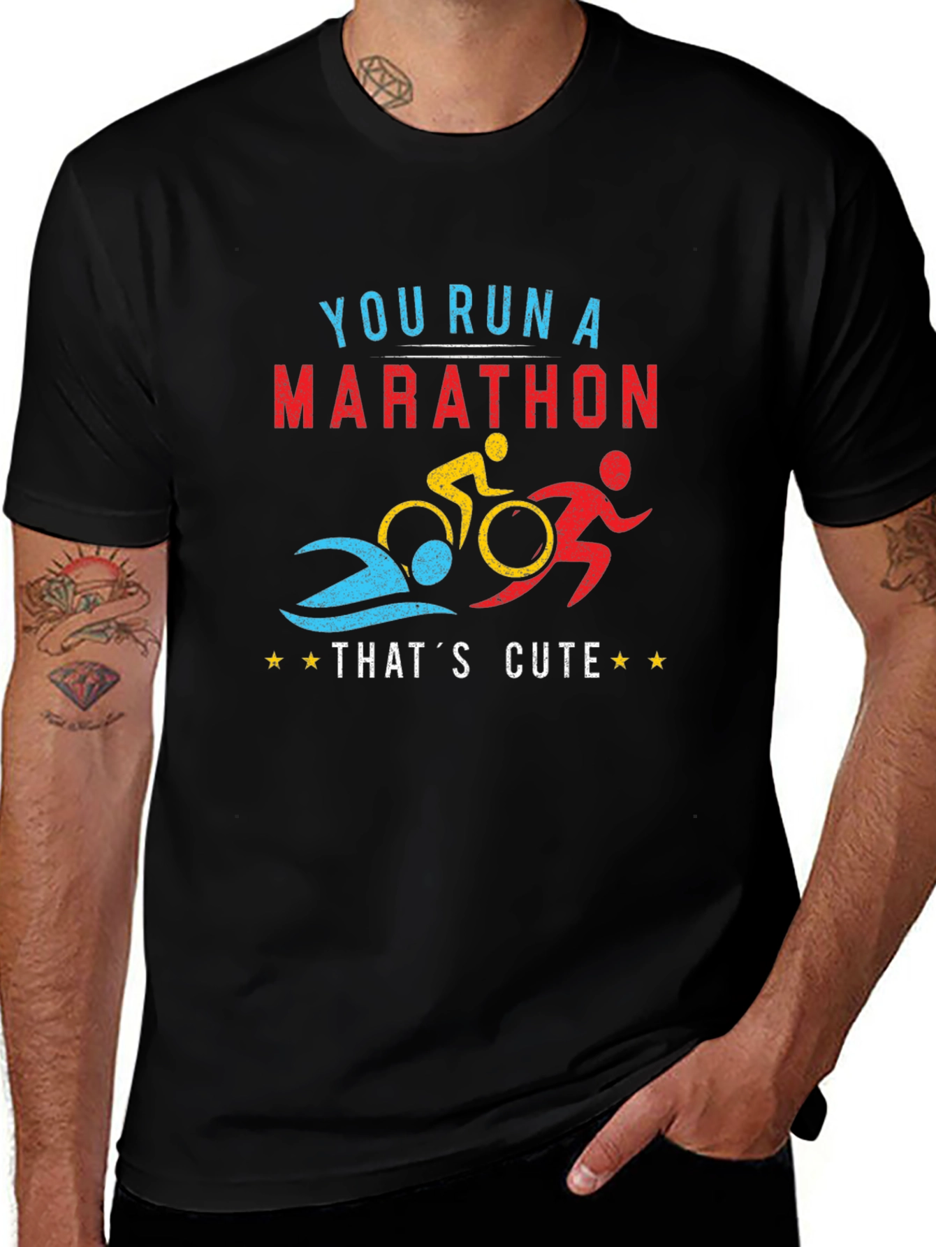 Triathlon Marathon Funny T-Shirt