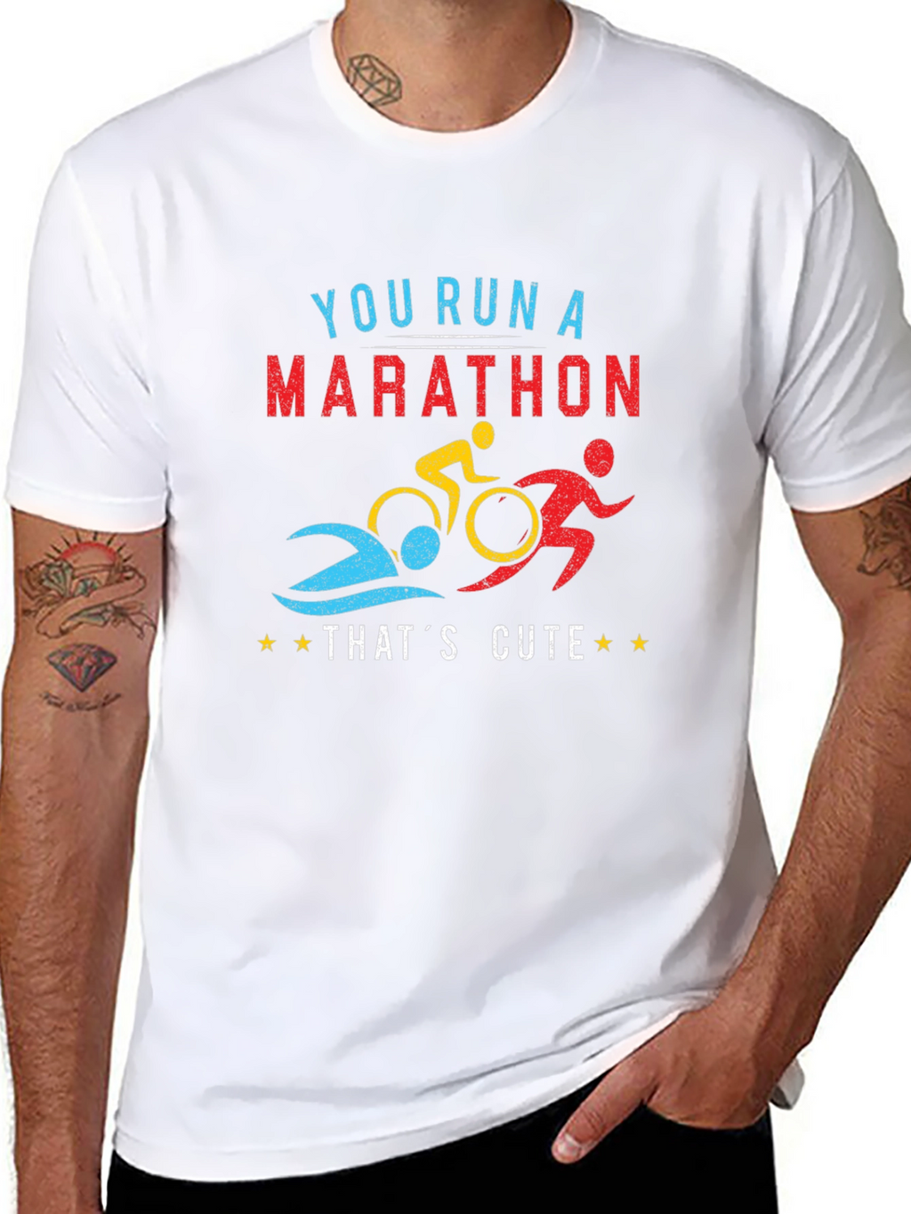 Triathlon Marathon Funny T-Shirt