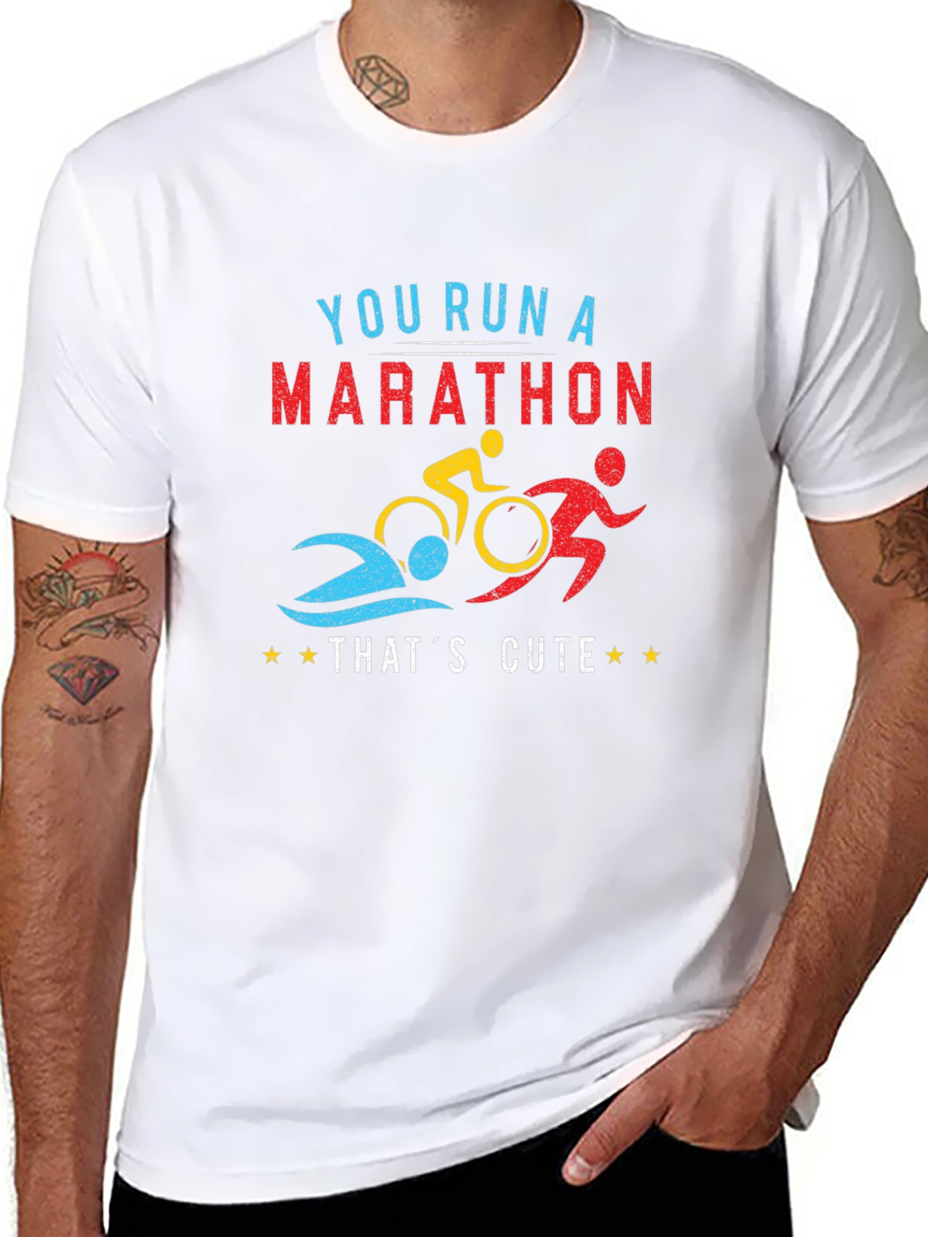 Triathlon Marathon Funny T-Shirt