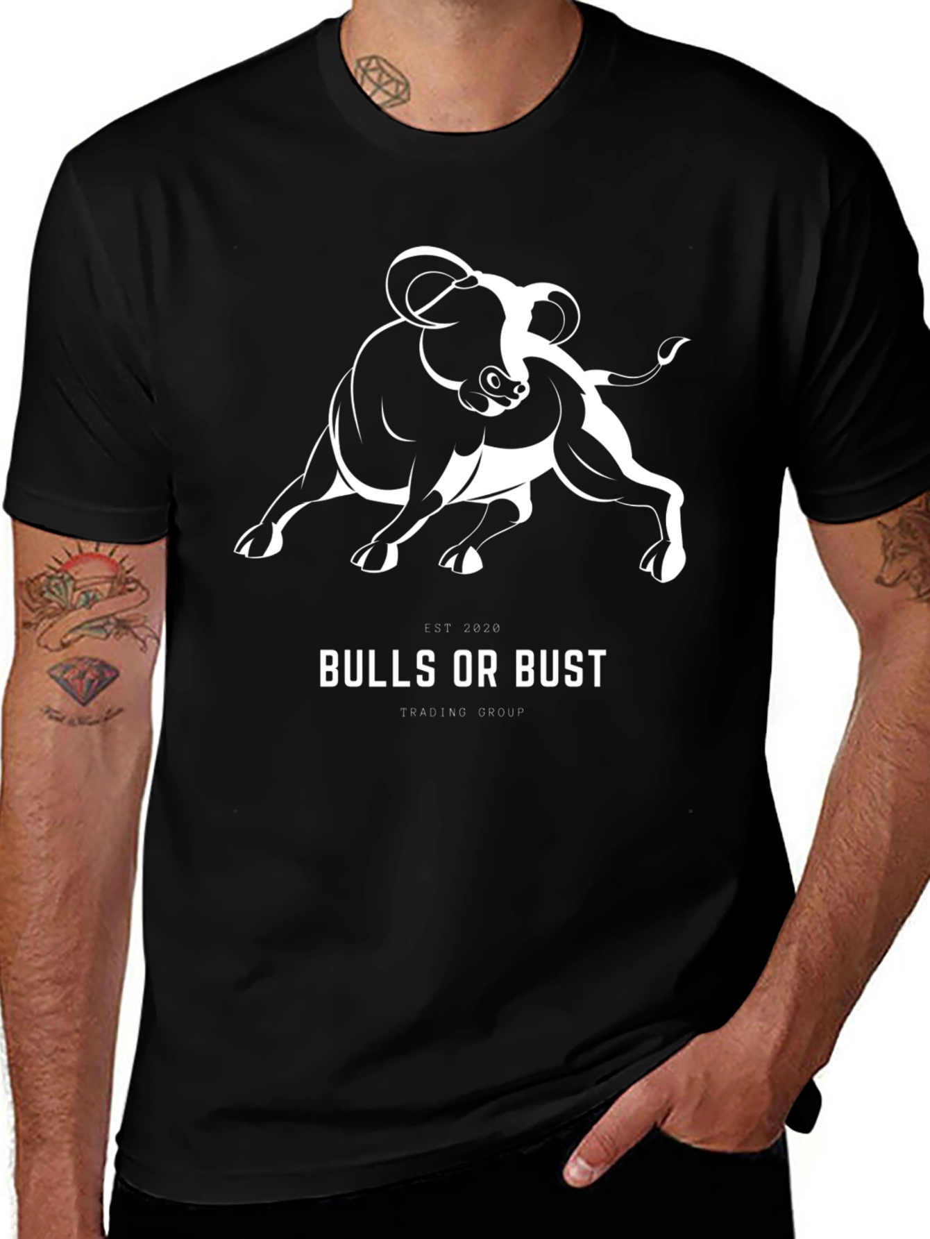 Bulls or Bust Trading Group Black T-Shirt